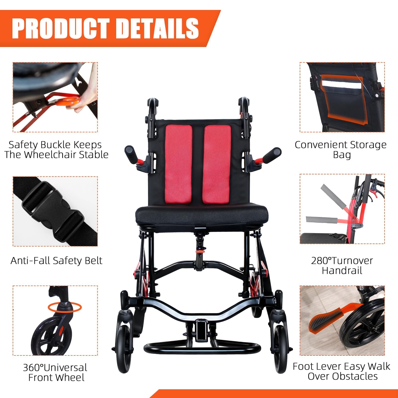 Kazeila Z1411-1-FWN009 Walkers-Wheelchairs-Rollators - View #5