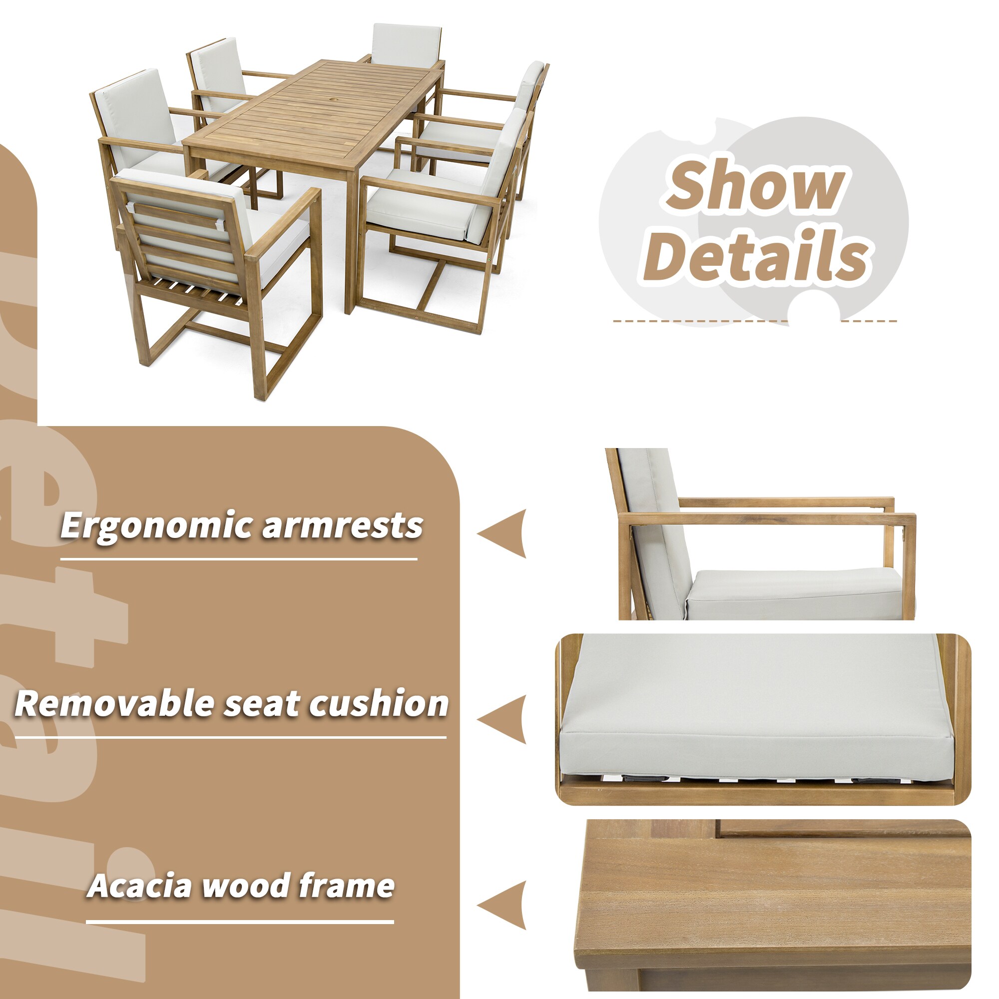 ModernLuxe L-SZ000090AAA Patio-Dining-Sets - View #3