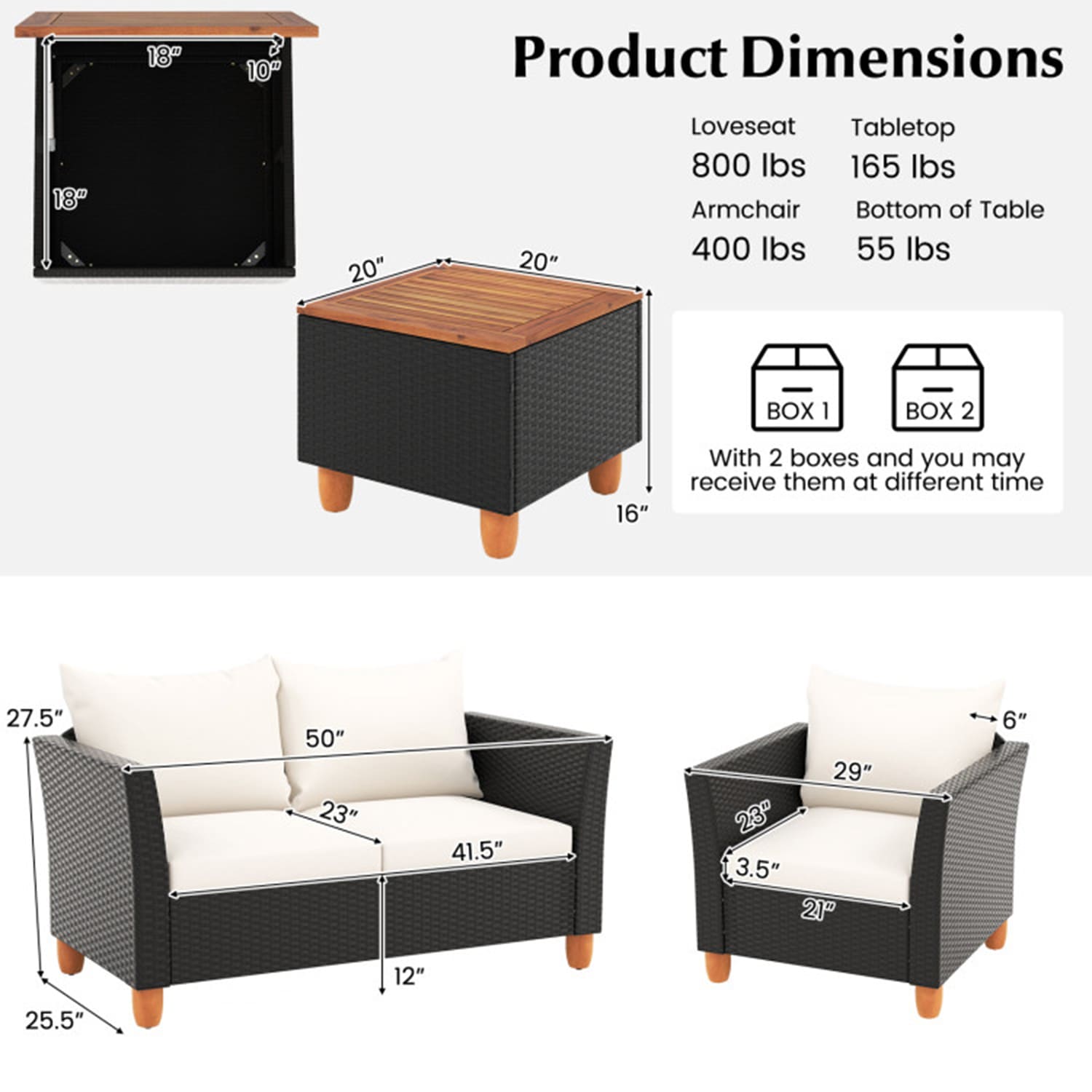 Mondawe MD-ST04AAE Patio-Sofas-Daybeds - View #7