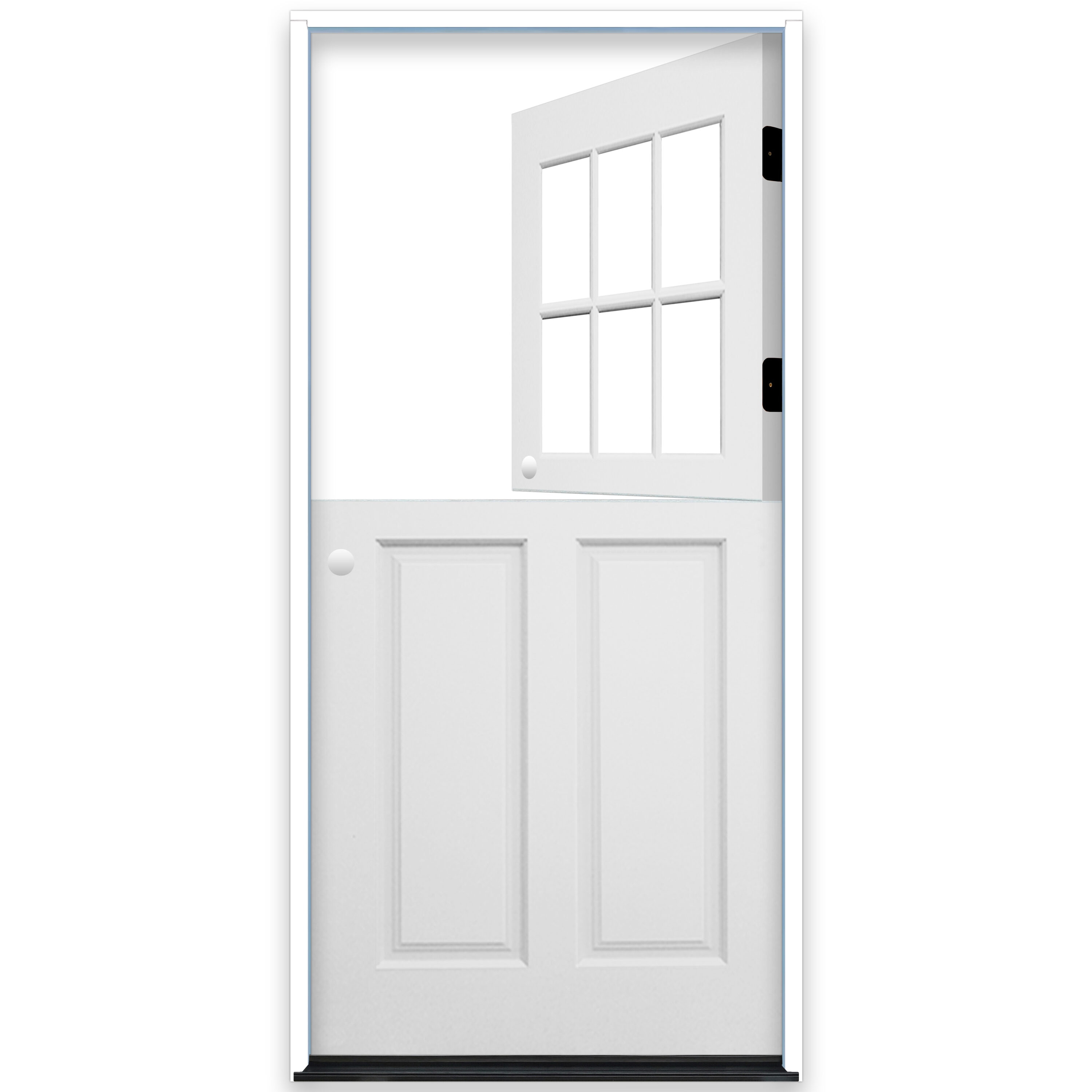 Creative Entryways Wood 2 3 Lite Right Hand Inswing White Painted