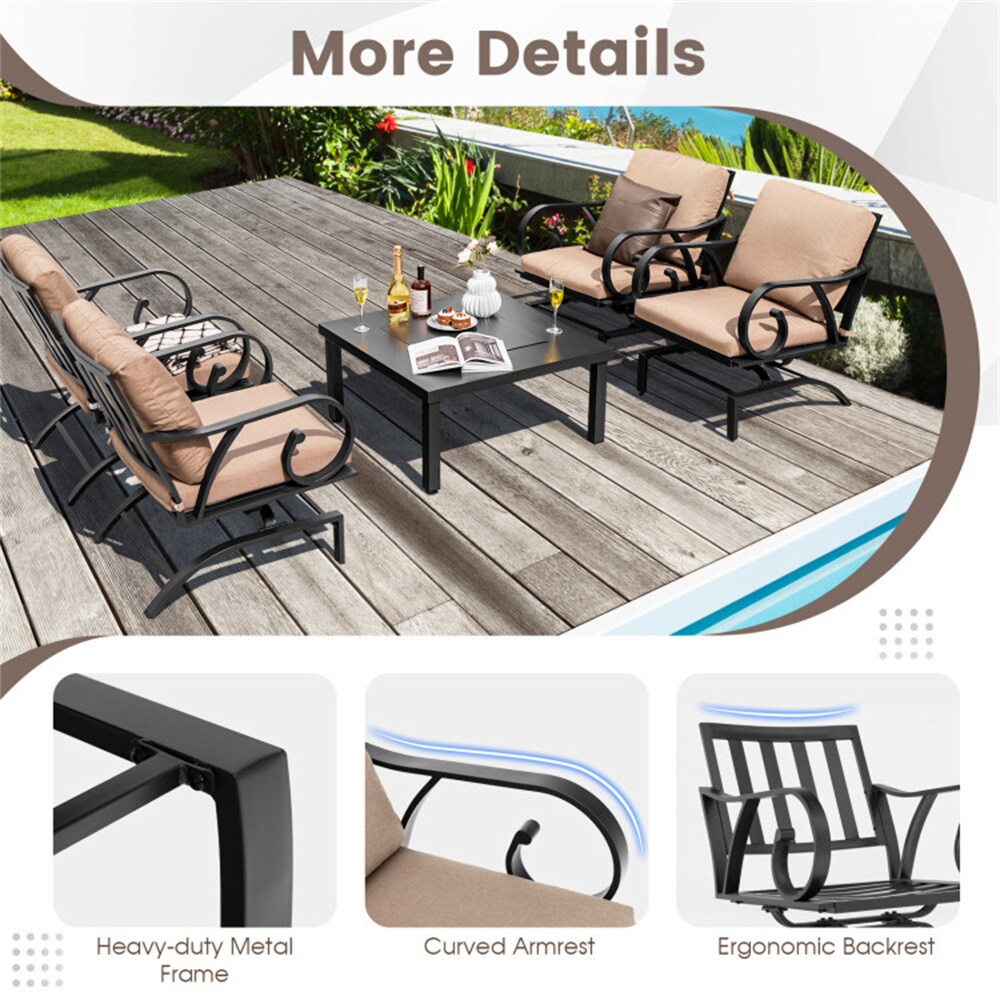 Clihome CNBL-03PWT Patio-Conversation-Sets - View #10