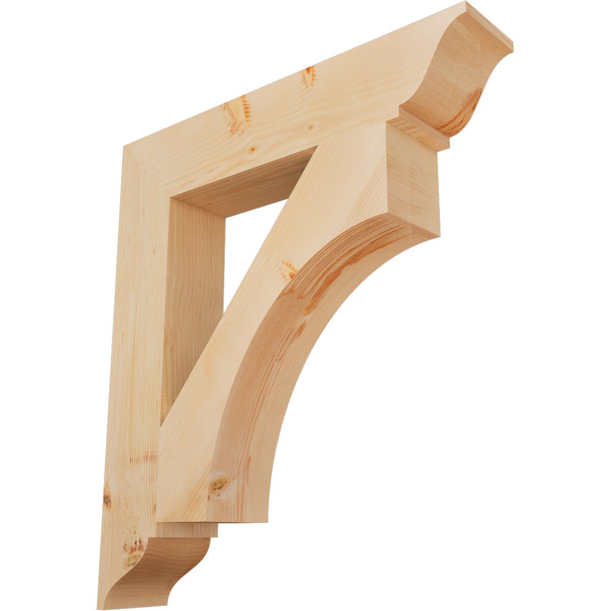 Ekena Millwork BKT06X32X36WTL01SDF Westlake traditional smooth 5-1/2-in x 32-in x 36-in Douglas fir Brown Wood Standard bracket