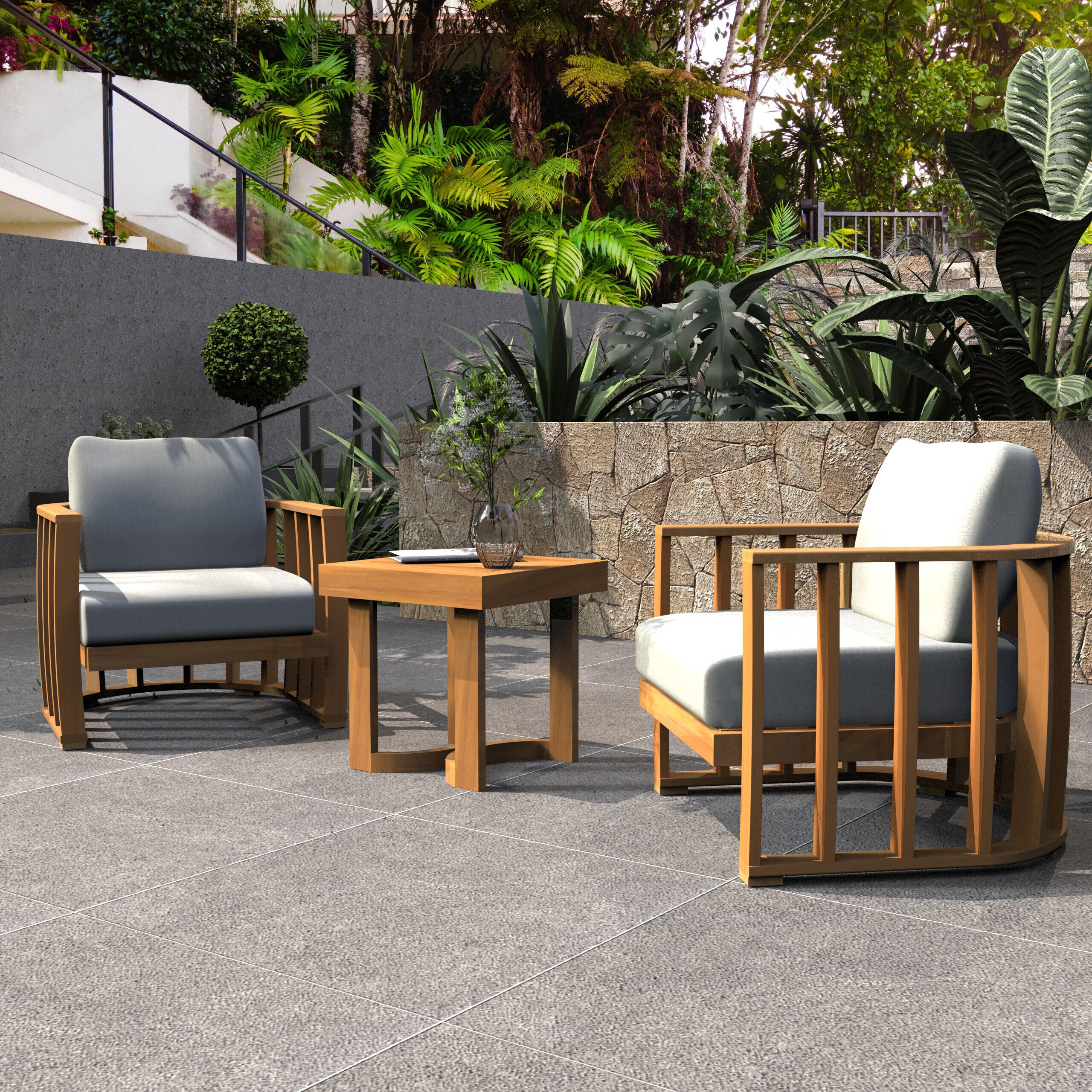 Direct Wicker DWS-2521-SS&ST Patio-Conversation-Sets - View #4
