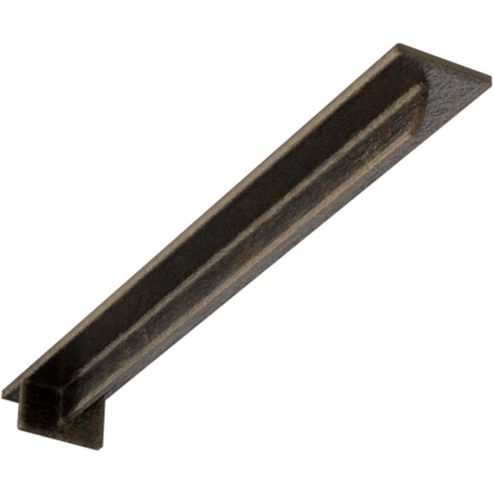 Ekena Millwork BKTM03X24X02HEAPG Heaton Hidden 24-in x 3-in x 2-in Antique gold Steel Countertop support bracket