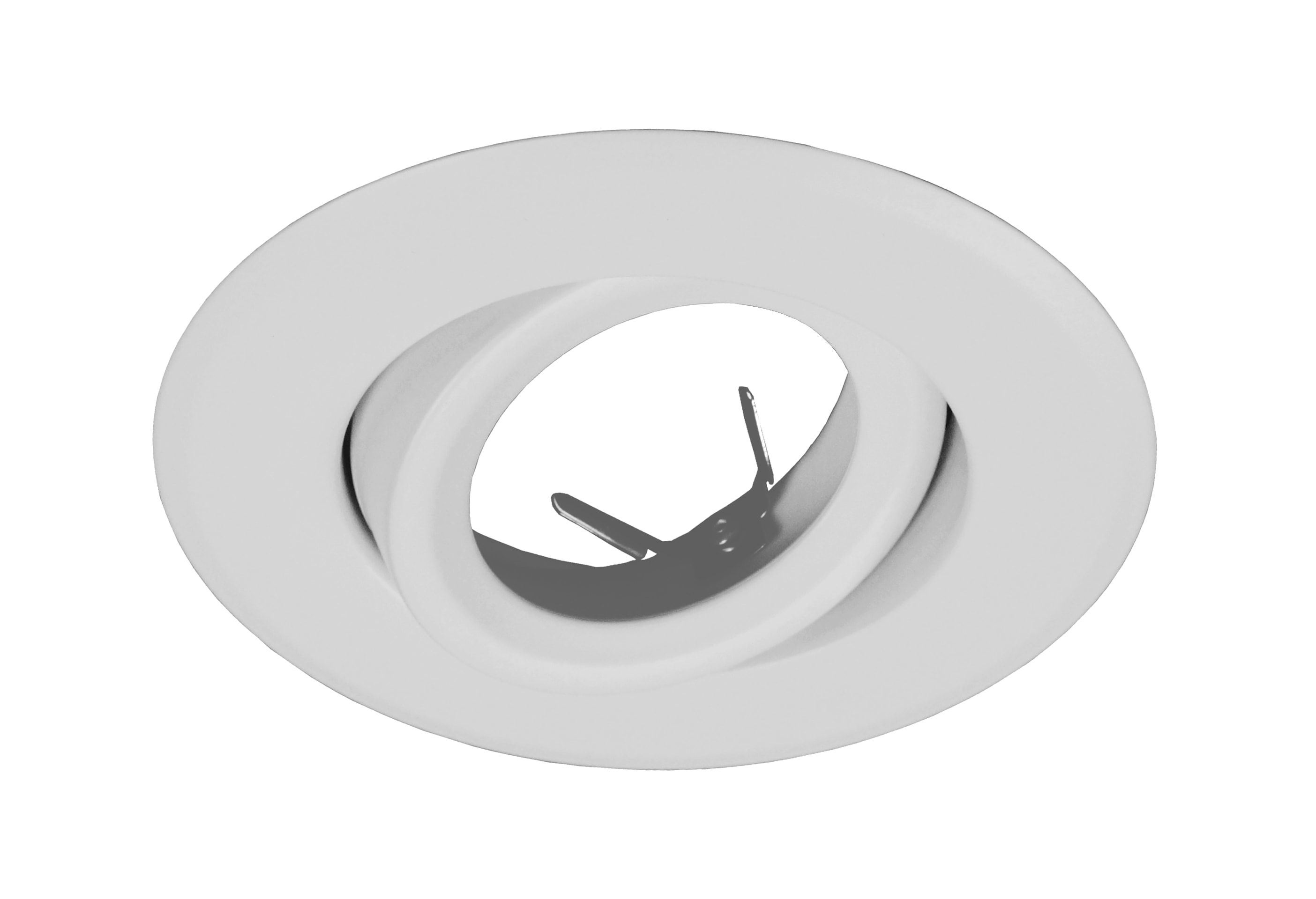 White Adjustable 4'' Recessed Ceiling Light Trim