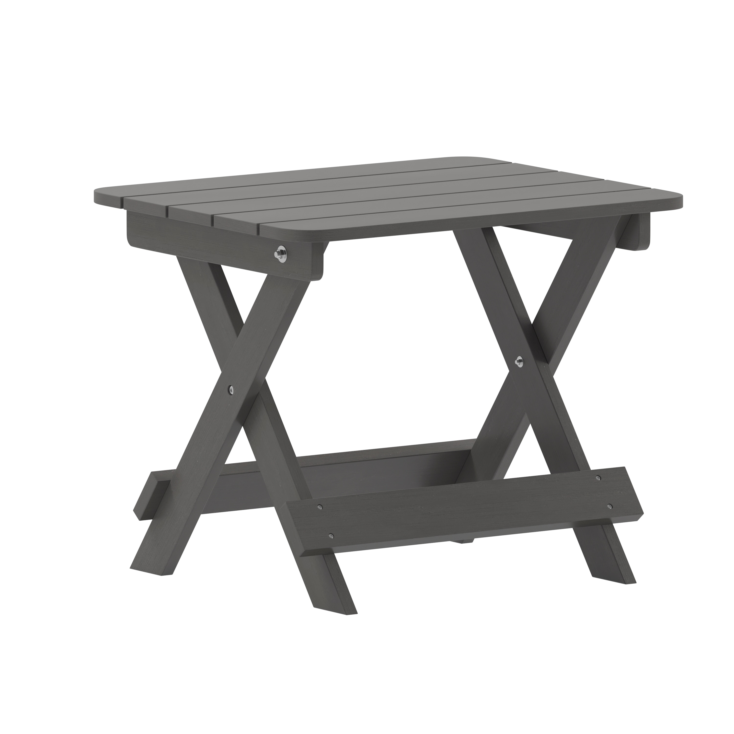 Taylor & Logan 196861084775 Hedley Rectangle Outdoor End Table 16.25-in W x 20-in L