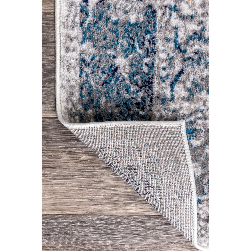 Anaelle Vintage Blue and Gray Synthetic Oriental Area Rug