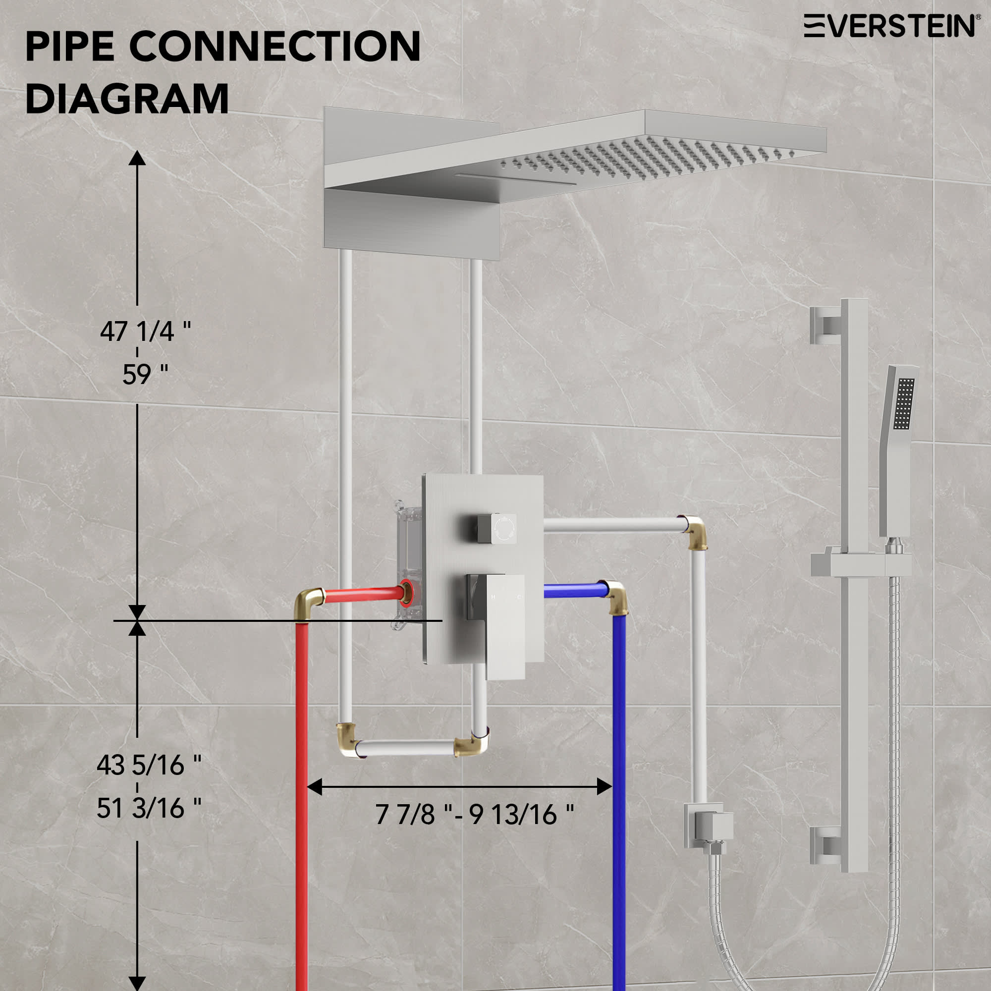 EVERSTEIN SFS-1010-NK22 Tub-Shower-Faucets - View #11