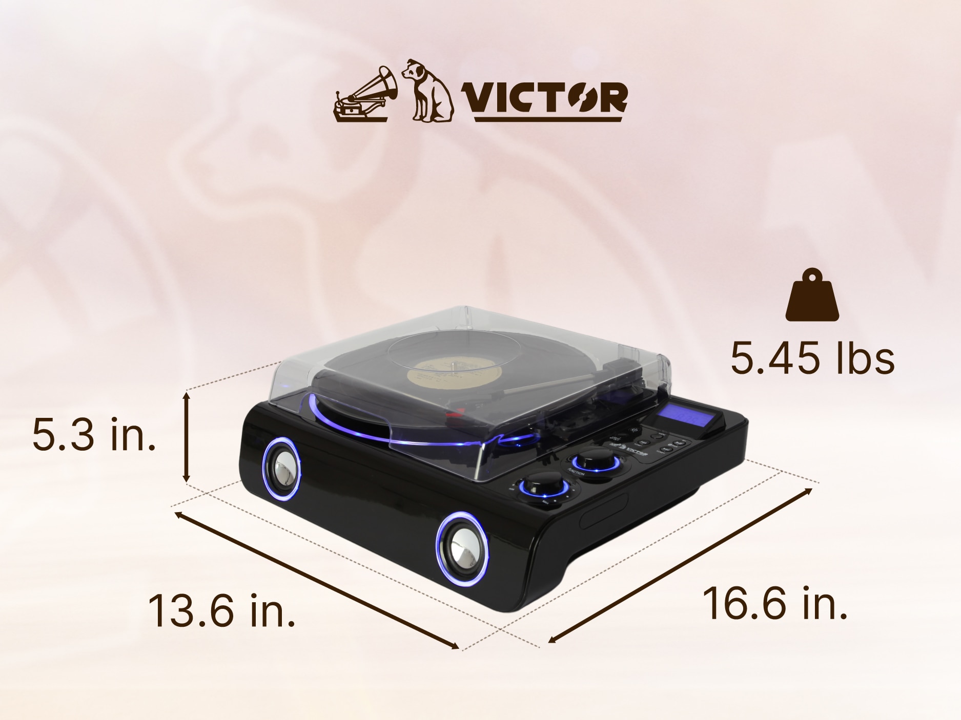 Victor VHRP-1200-BK Turntables-Accessories - View #3