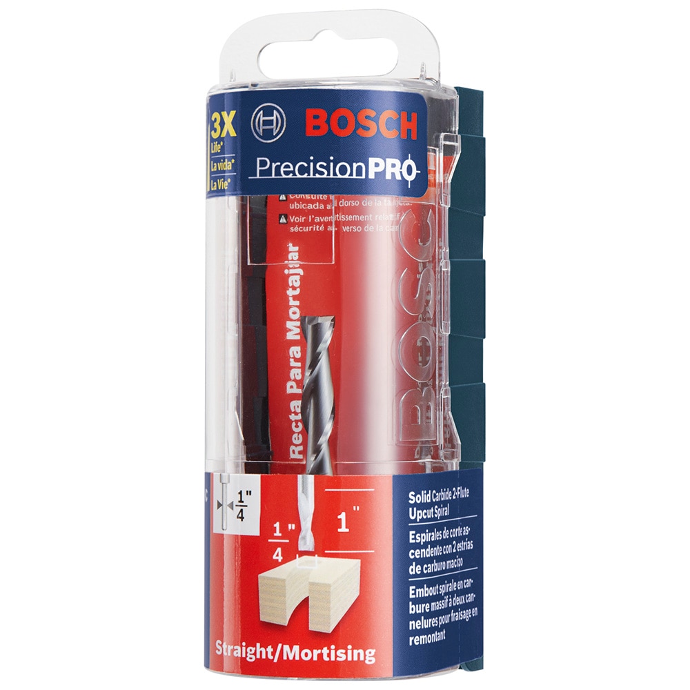 Bosch 1 4 in Solid Carbide Upcut Spiral Router Bit at Lowes