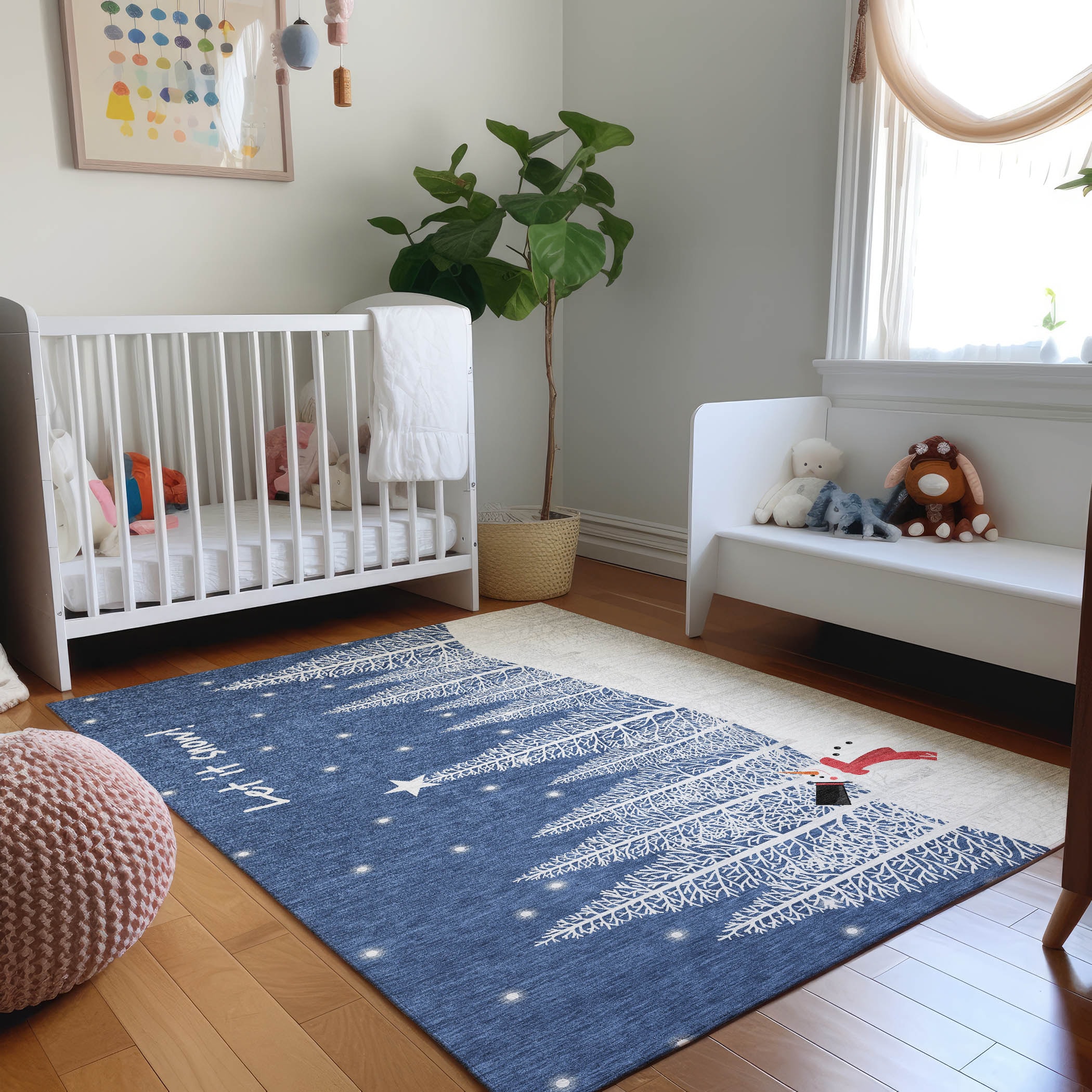 Addison Rugs AMF223BL30X46 Mayfield AMF223BL 2 x 3 (ft) Loomed Polyester Blue Rectangular Indoor Abstract Machine washable Area rug