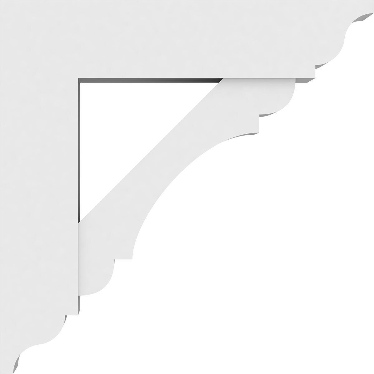 Ekena Millwork BKTP05X24X24OLY01 Exterior-Brackets-Braces - View #3