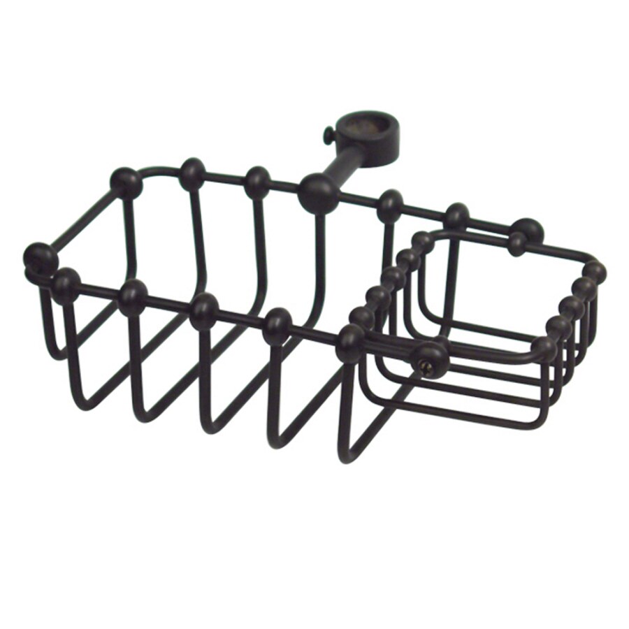 Allied Brass Matte Black Solid Brass 2-Shelf Hanging Shower Caddy 6.2-in x  9.7-in x 1.7-in in the Bathtub & Shower Caddies department at