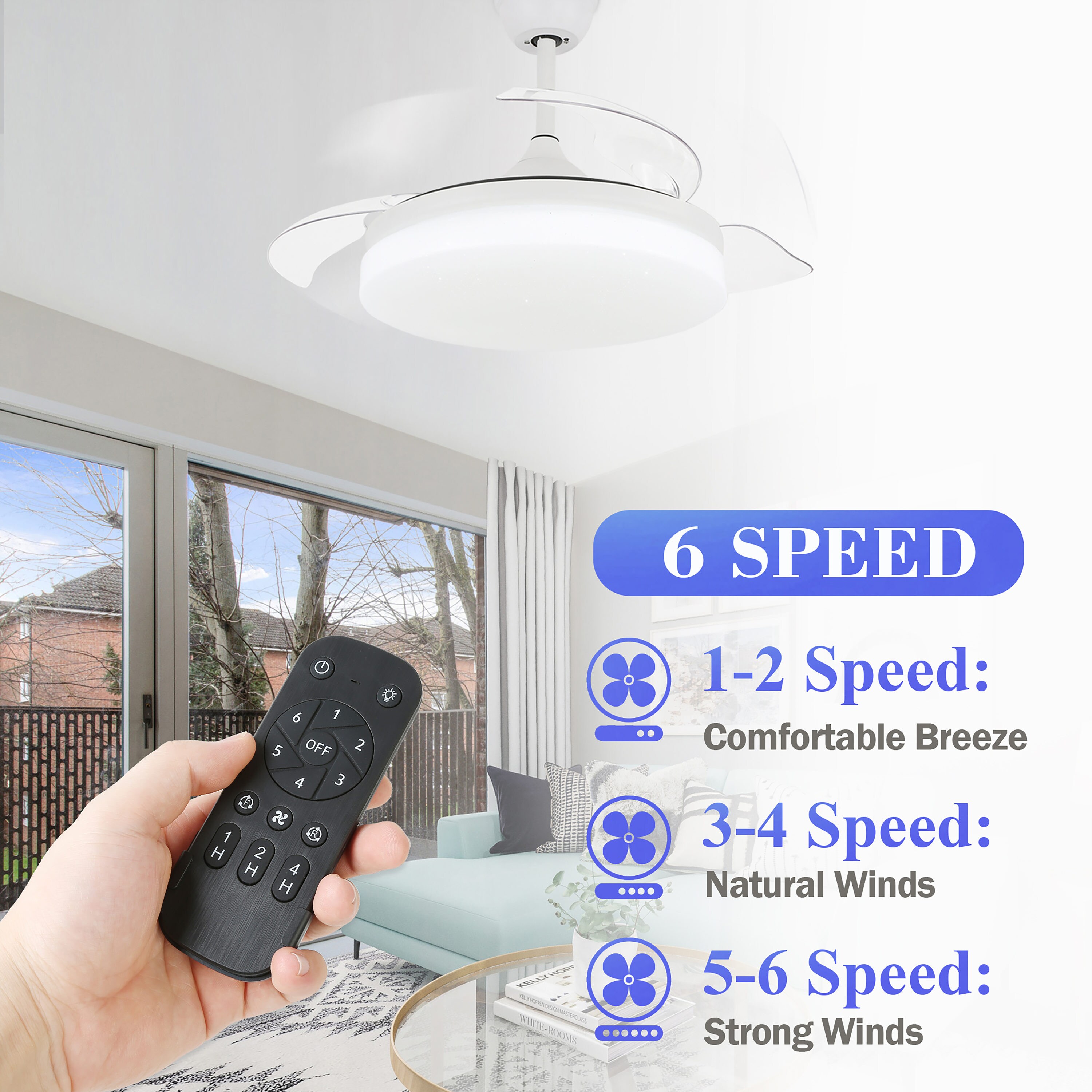 Bella Depot DC4263-W Ceiling-Fans - View #5