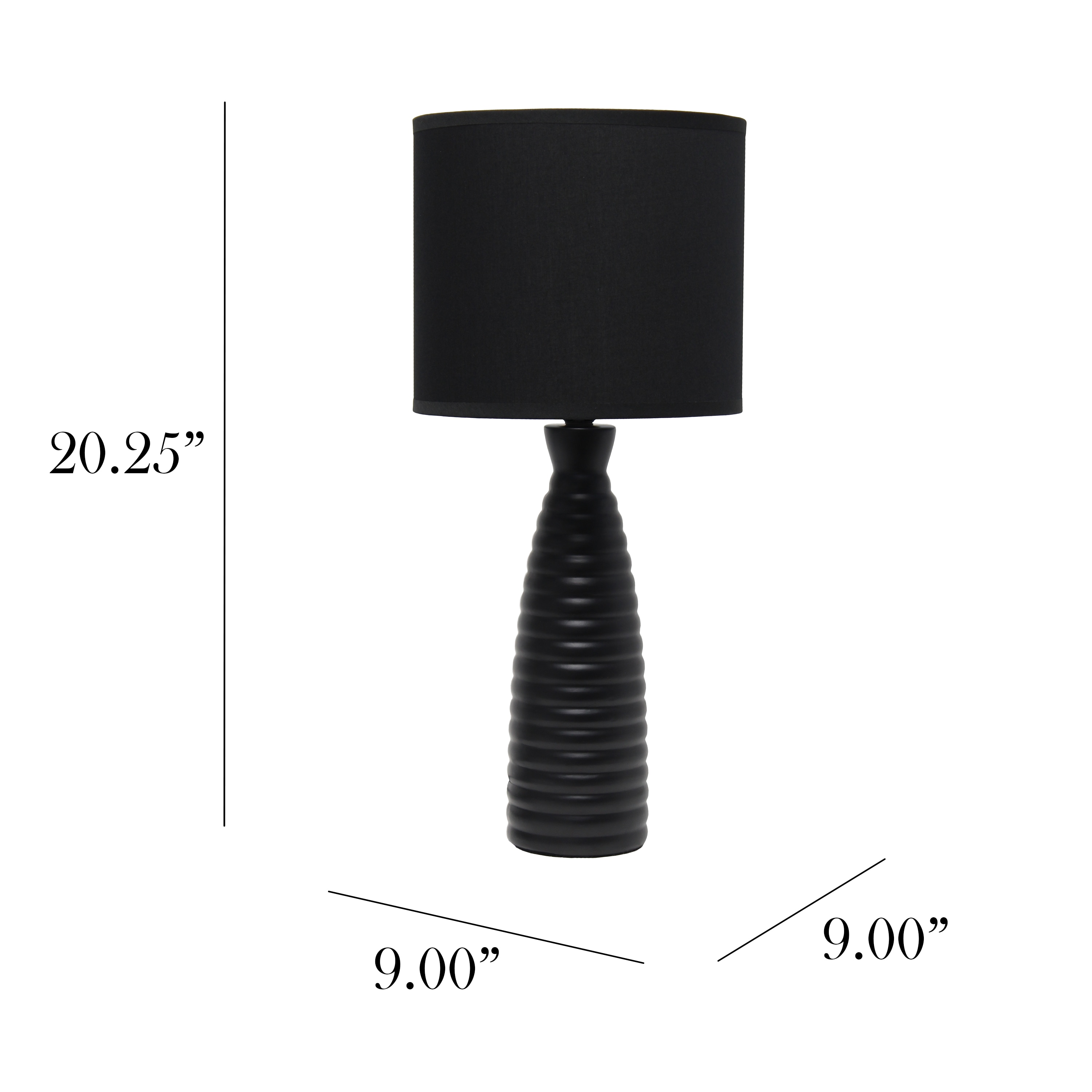 Simple Designs LT2076-BLK Table-Lamps - View #3