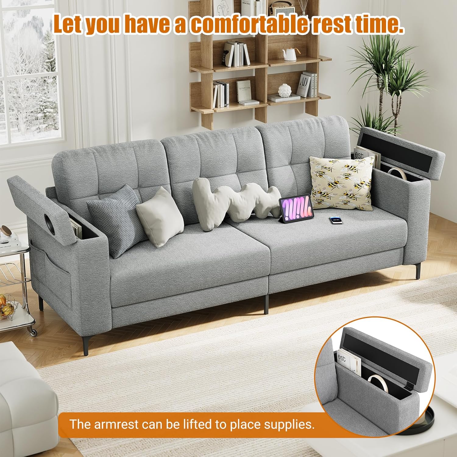 WhizMax PD-PHO-343FWUNS Sofas-Loveseats - View #3