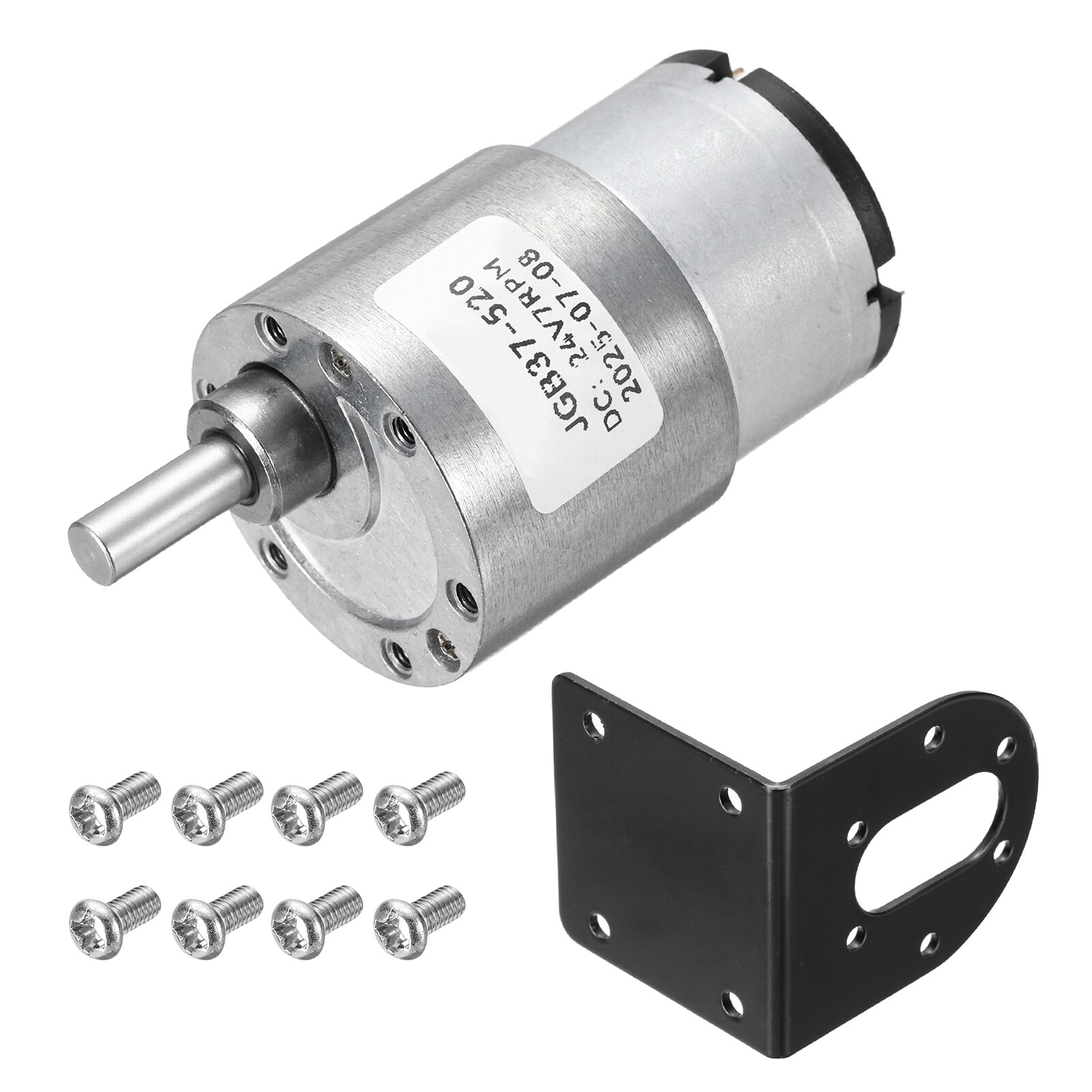 Unique Bargains 24V 7RPM High Torque DC Gear Brushless Motor Micro Speed Reducing for Electronic Engine Fan Gearbox JGB37-520 #S26061000UX4697