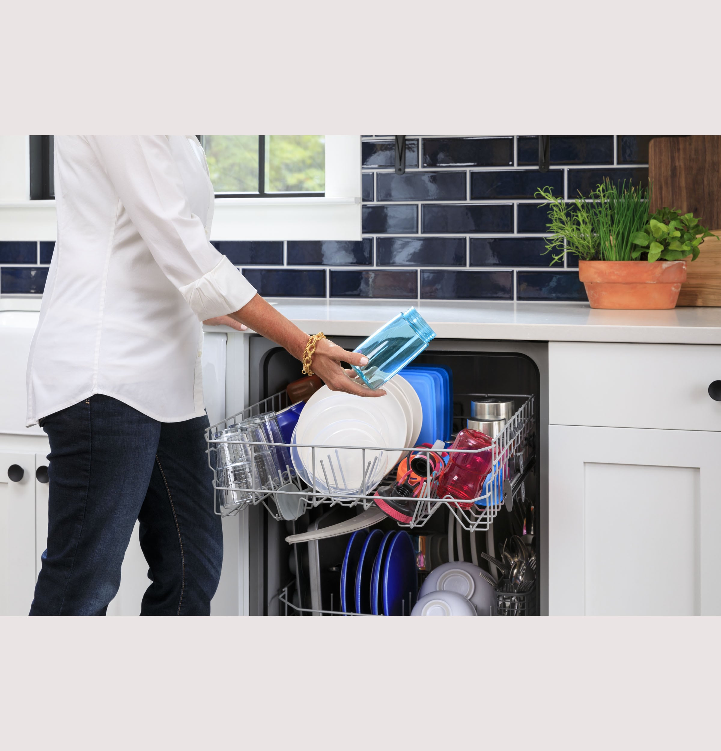 GE Profile™ ENERGY STAR® UltraFresh System Dishwasher with Stainless Steel  Interior