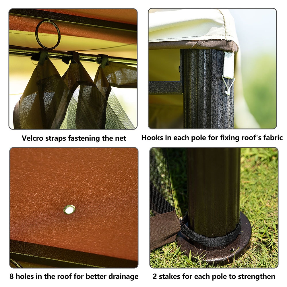 Sunrinx MG30-45-HW Wood-Resin-Gazebos - View #4