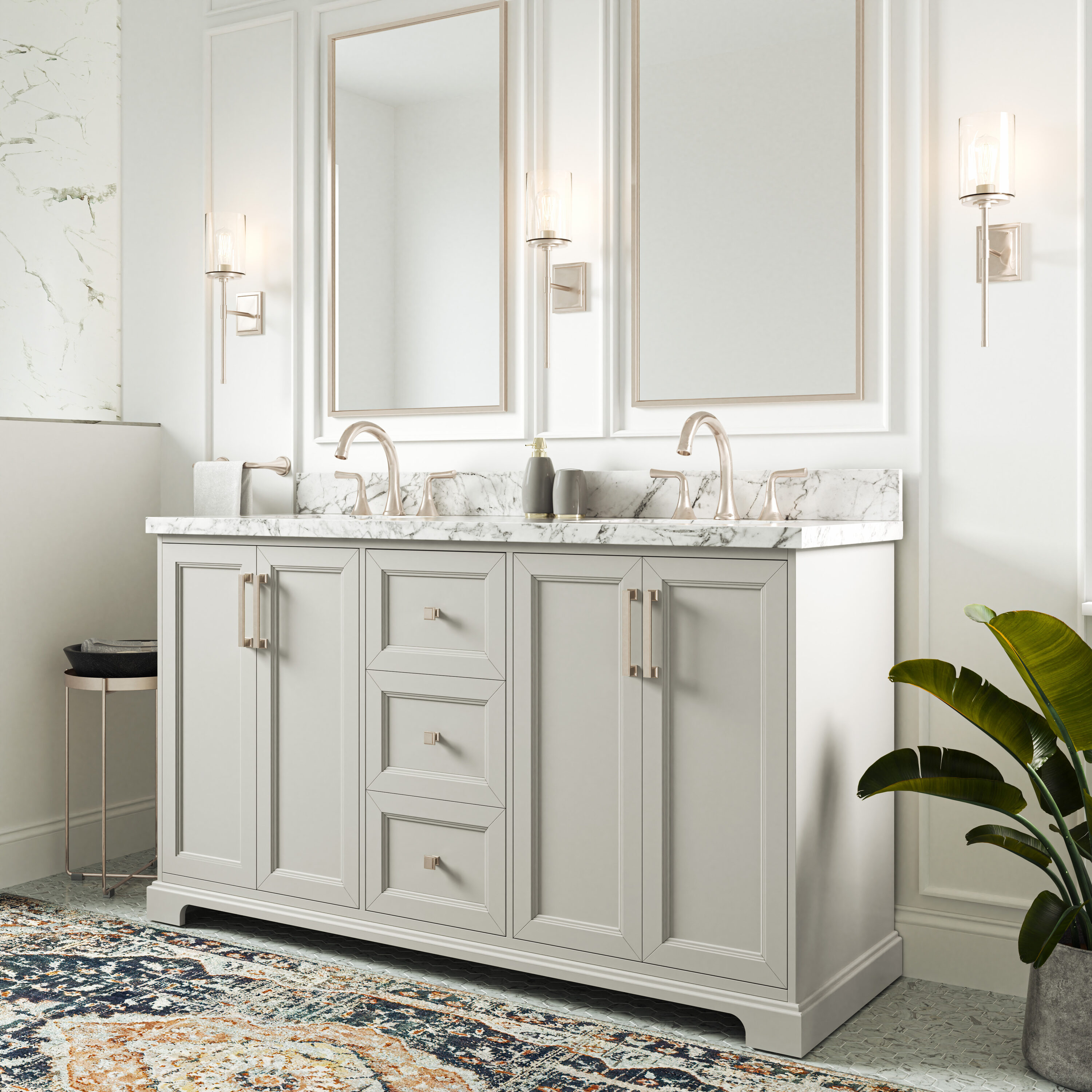 allen + roth LWS60TSVG Bath-Vanity-Combo - View #3