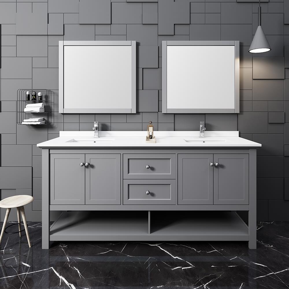 Fresca FVN2372GR-D Bath-Vanity-Combo - View #3