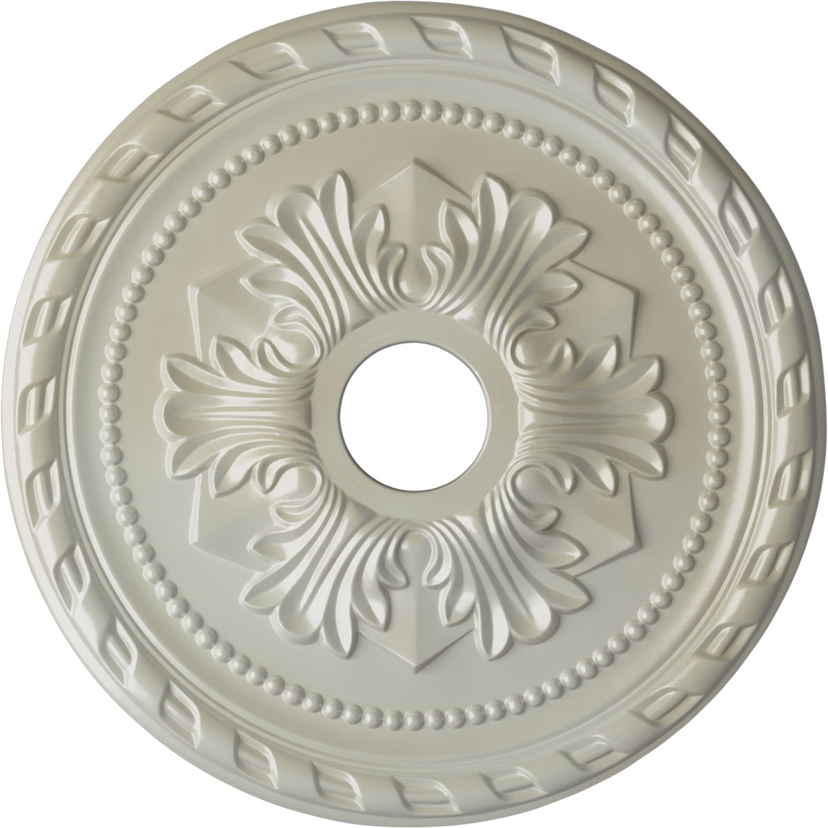 Ekena Millwork CM20PMFBS Palmetto 20.875-in W x 20.875-in L Painted Flash Blue Polyurethane Whole Ceiling Medallion
