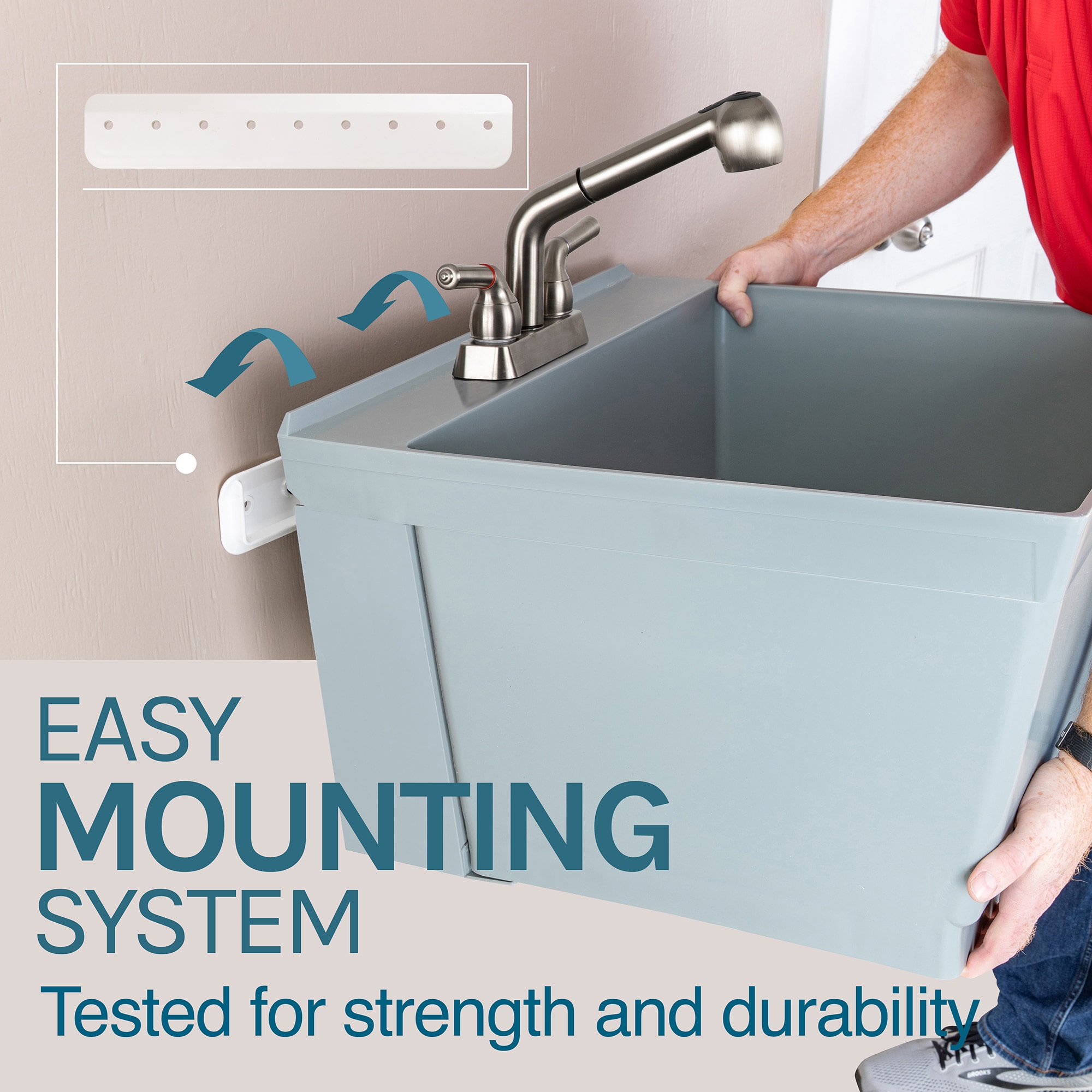 Cambridge Resources 040 US3000GRYSS Laundry-Tubs-Utility-Sinks - View #5