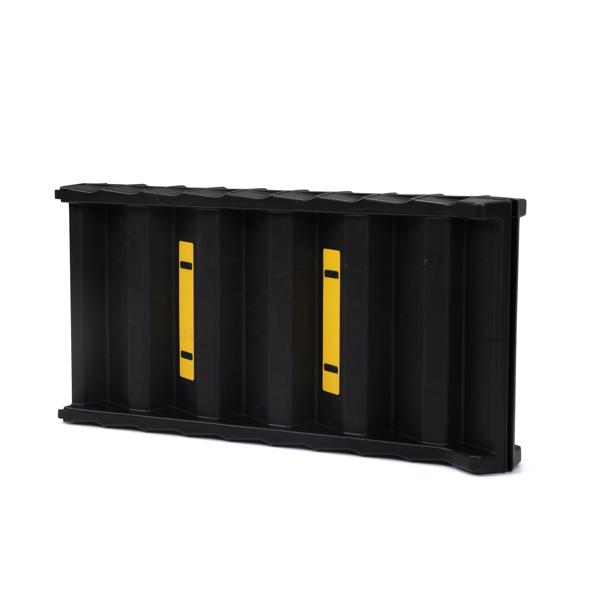 Foldable Black Plastic Pet Ramp with Steps for Cars and Beds