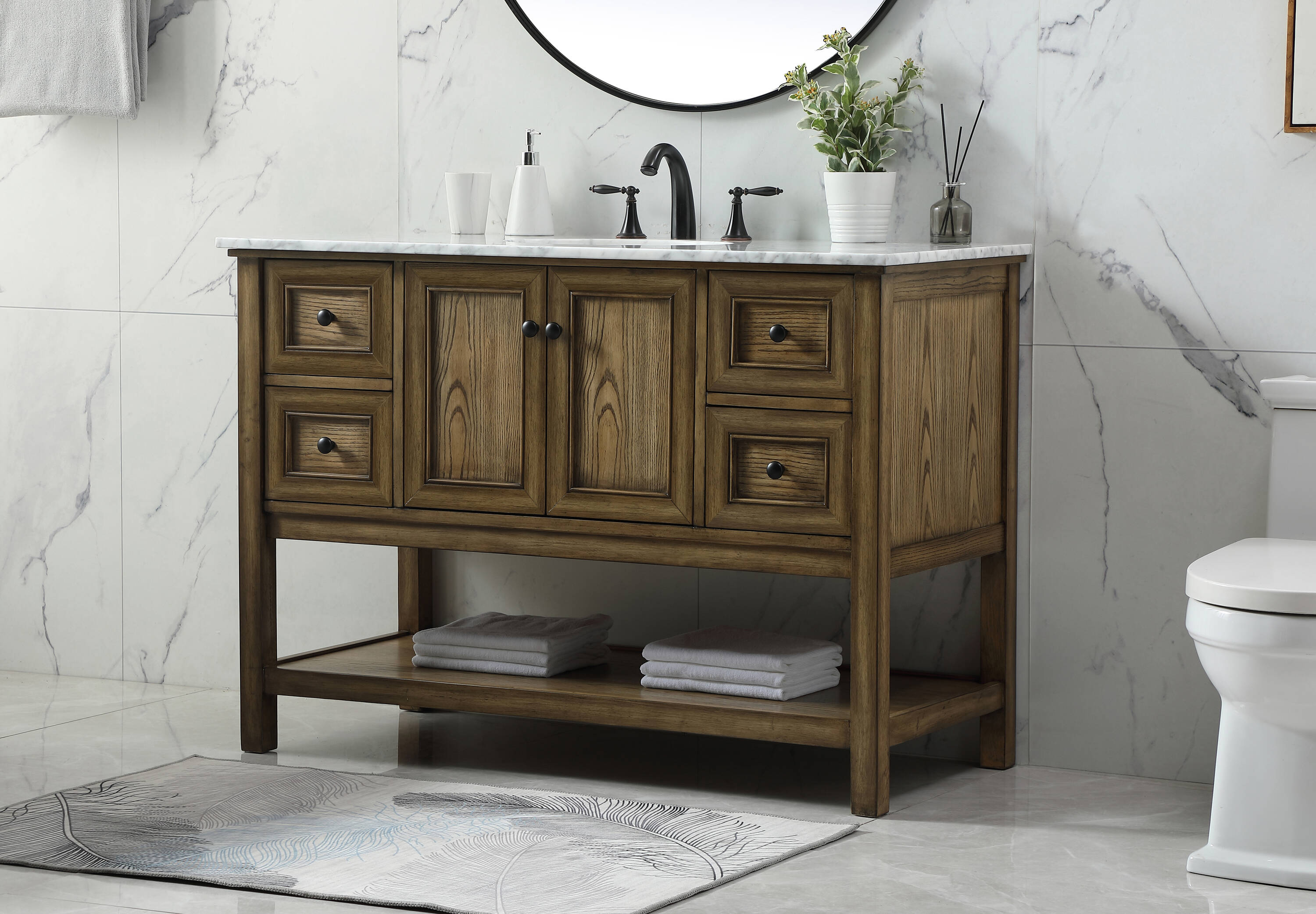 Elegant Decor HF81144DW Bath-Vanity-Combo - View #3