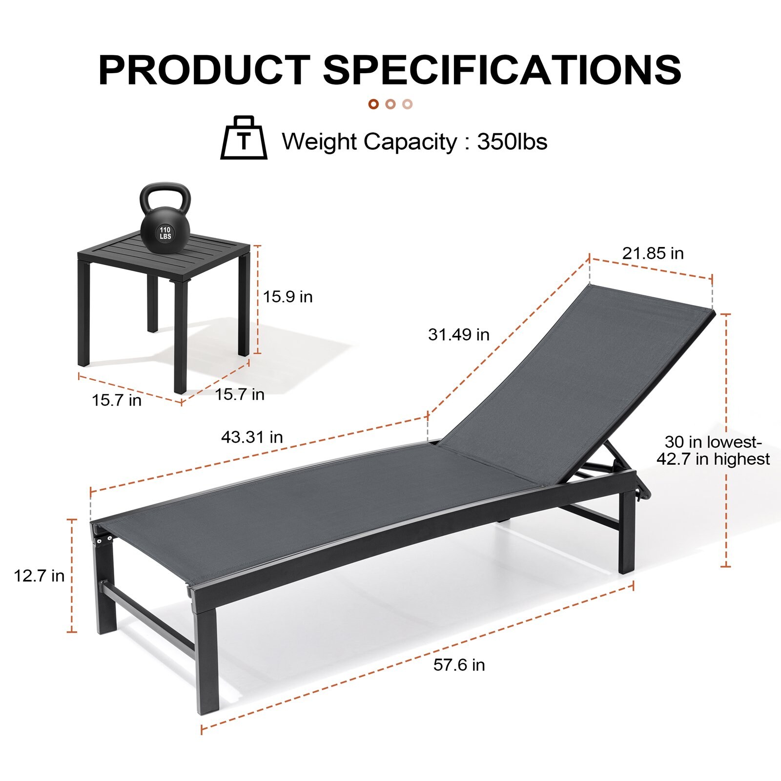 Crestlive Products CL-LG031DGY-3 Patio-Chairs - View #3