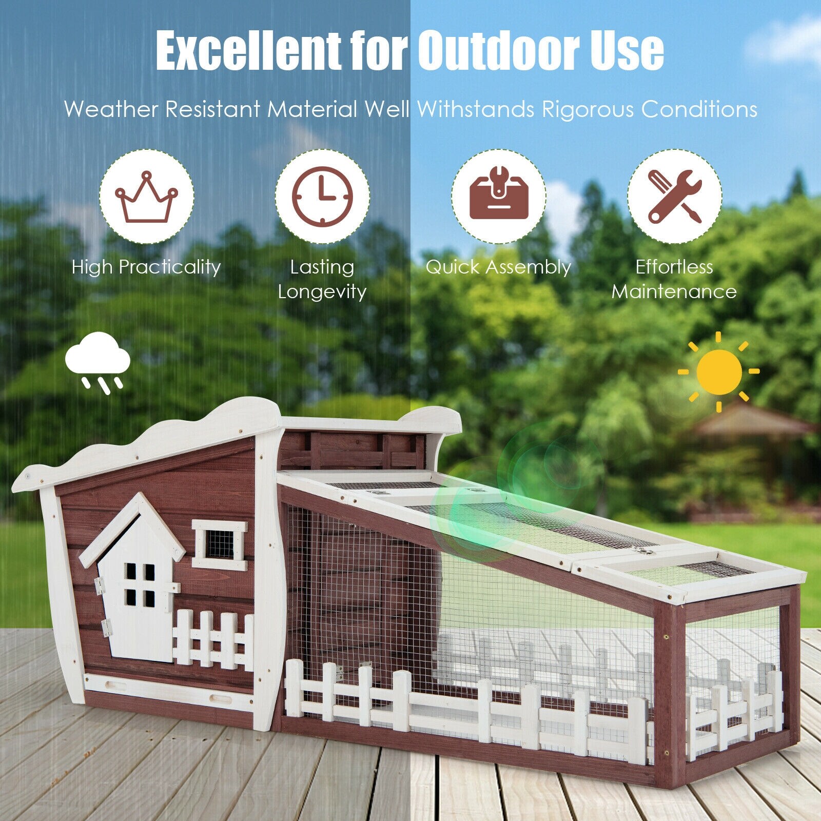 LIVIZA PH10007RE Chicken-Coops-Rabbit-Hutches - View #5