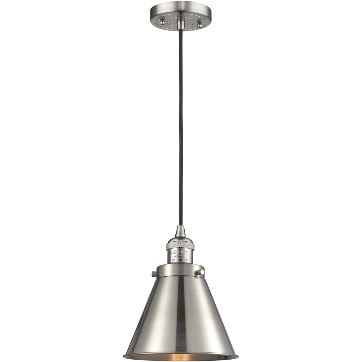 Innovations Lighting 1742672 201C-SN-M13-SN-LED Franklin Restoration Appalachian