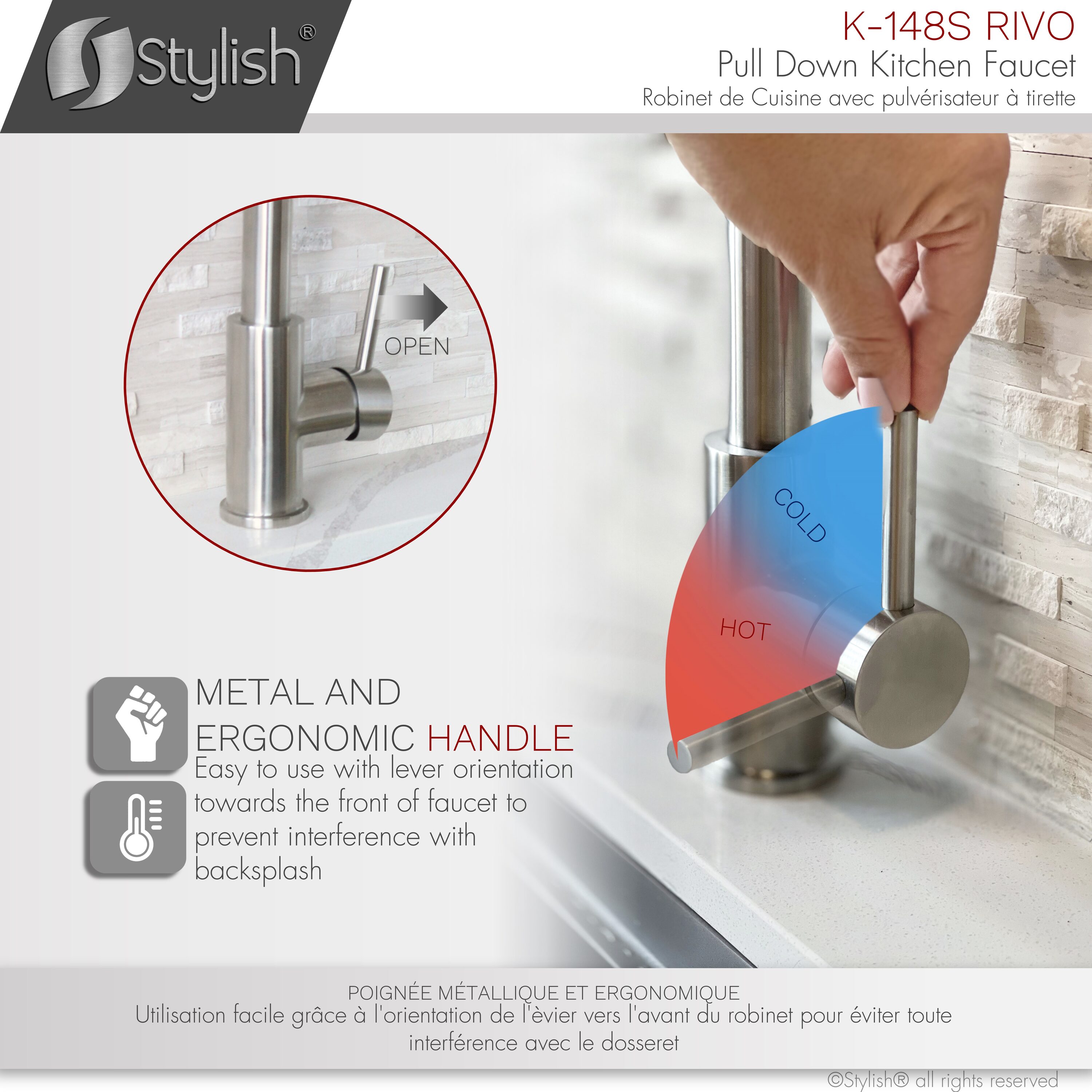 Stylish K-148S Kitchen-Faucets - View #7