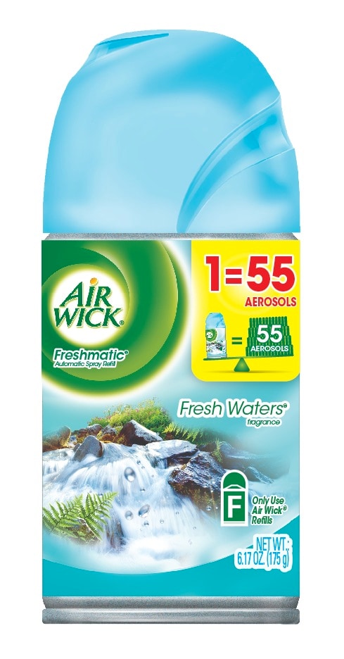Air Wick Freshmatic Automatic Spray Air Freshener, Fresh Waters Scent, 1  Refill, 6.17 Ounce