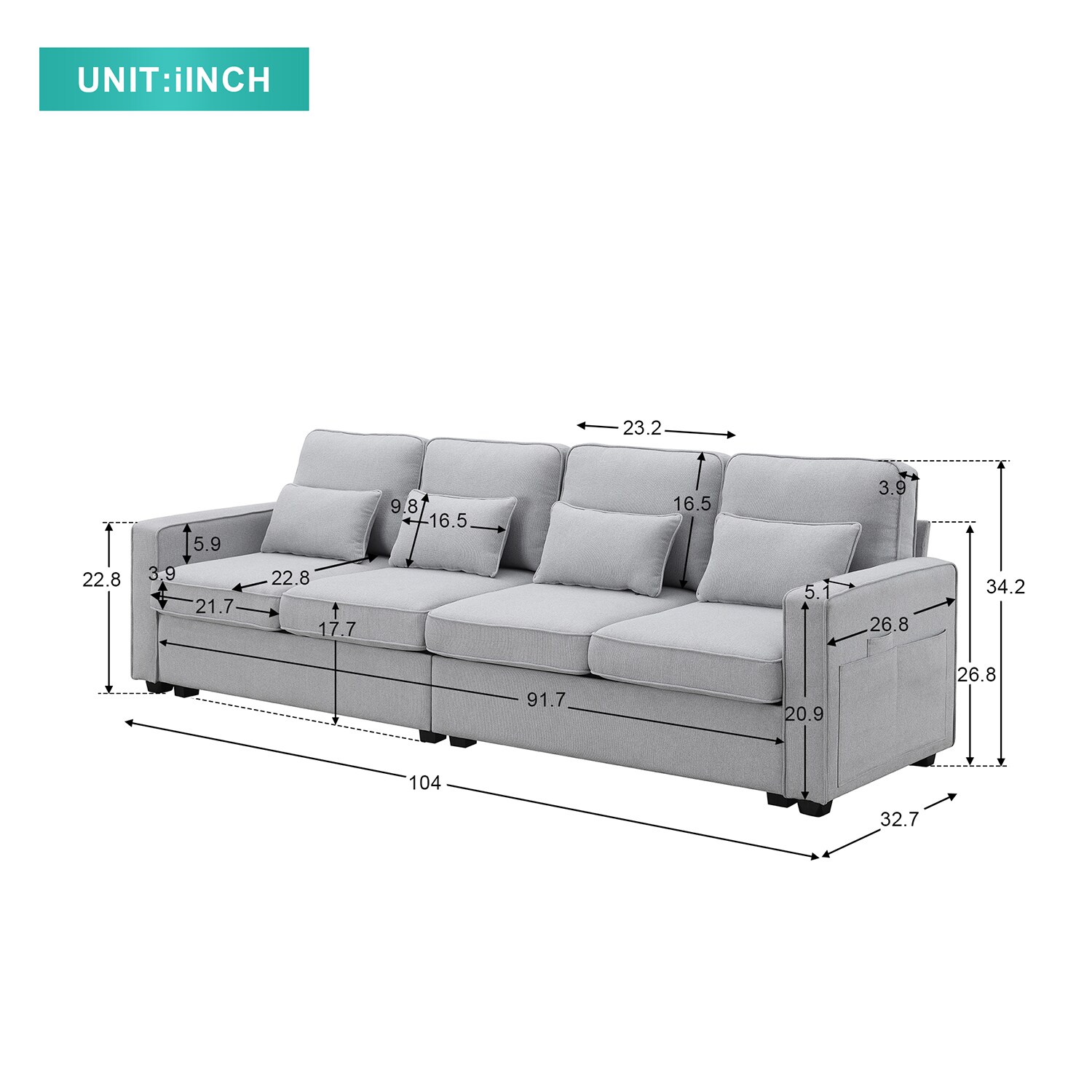 GZMR GZ-GN3886E Sofas-Loveseats - View #12