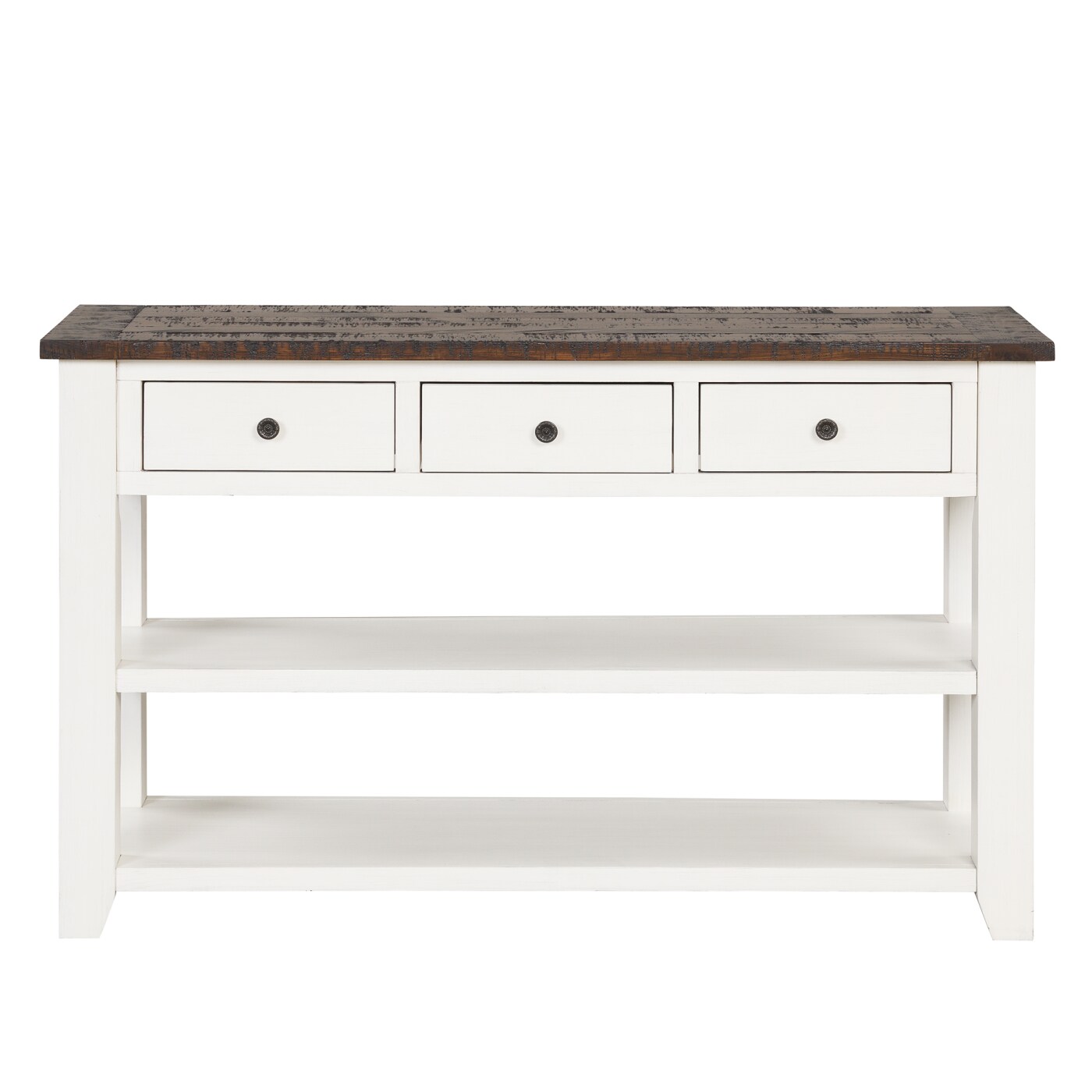Streamdale Furniture Streamdale 48'' Solid Pine Wood Top Console Table ...