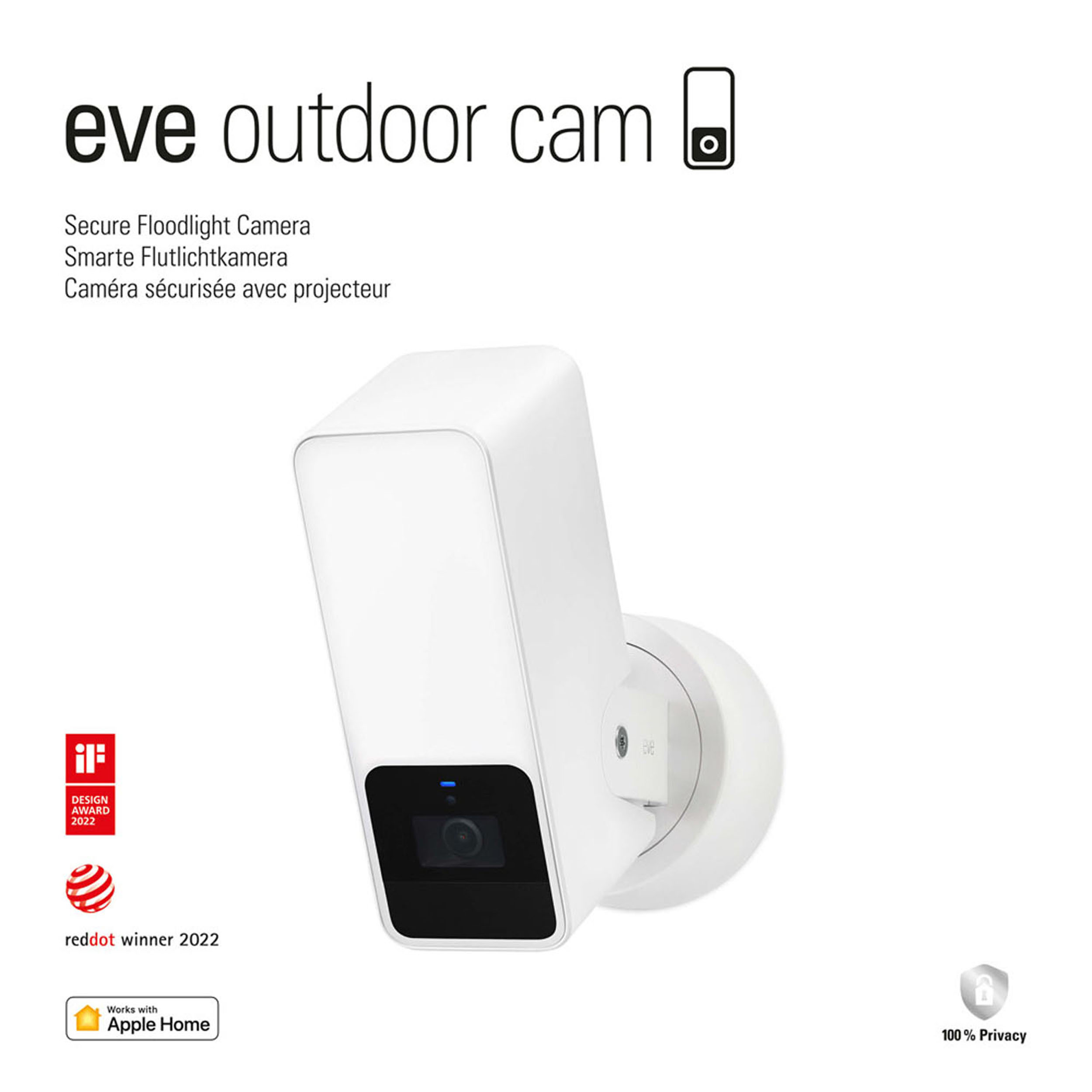  Eve Cam - Apple HomeKit Smart Home Secure Indoor Camera with  Motion Sensor, Microphone, Speaker & Night Vision, App Compatibility,  iPhone/iPad/Apple Watch Notifications