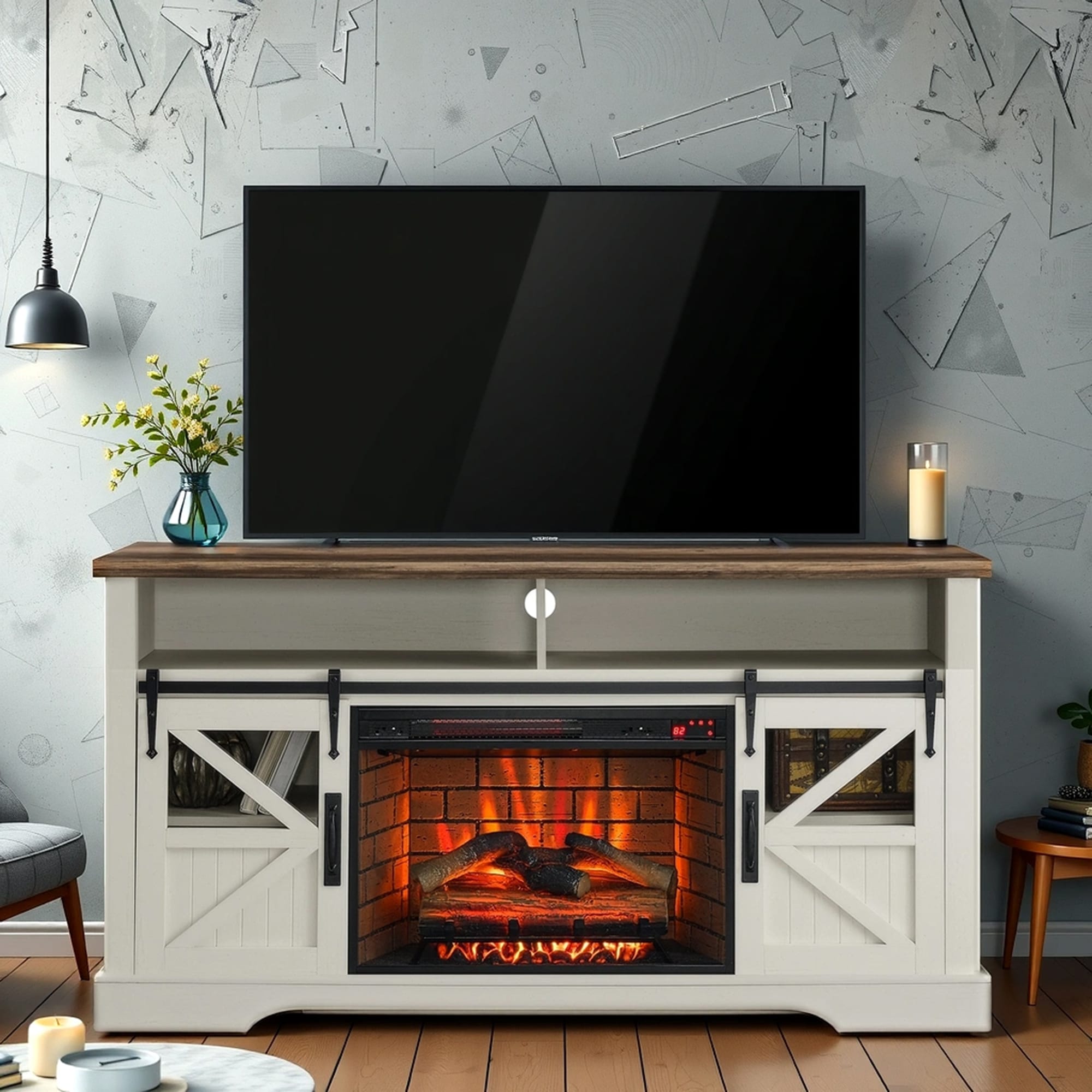 SINOFURN SYC070042BG Electric-Fireplaces - View #2