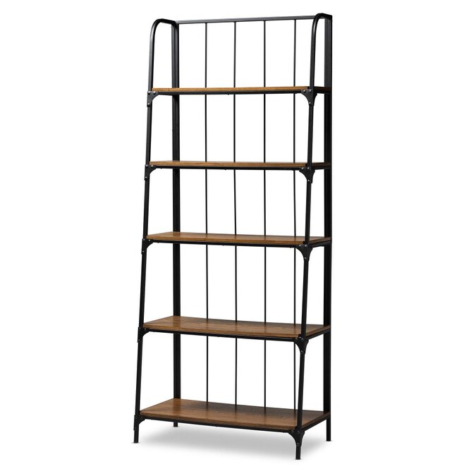 5 Shelf Ladder Bookcase, Baxton Studio Bookcase