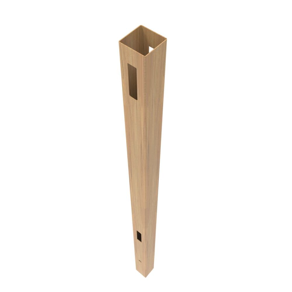 Freedom Barington/Newbeck 9-ft H x 5-in W Sand Vinyl Line Fence Post (Unassembled)