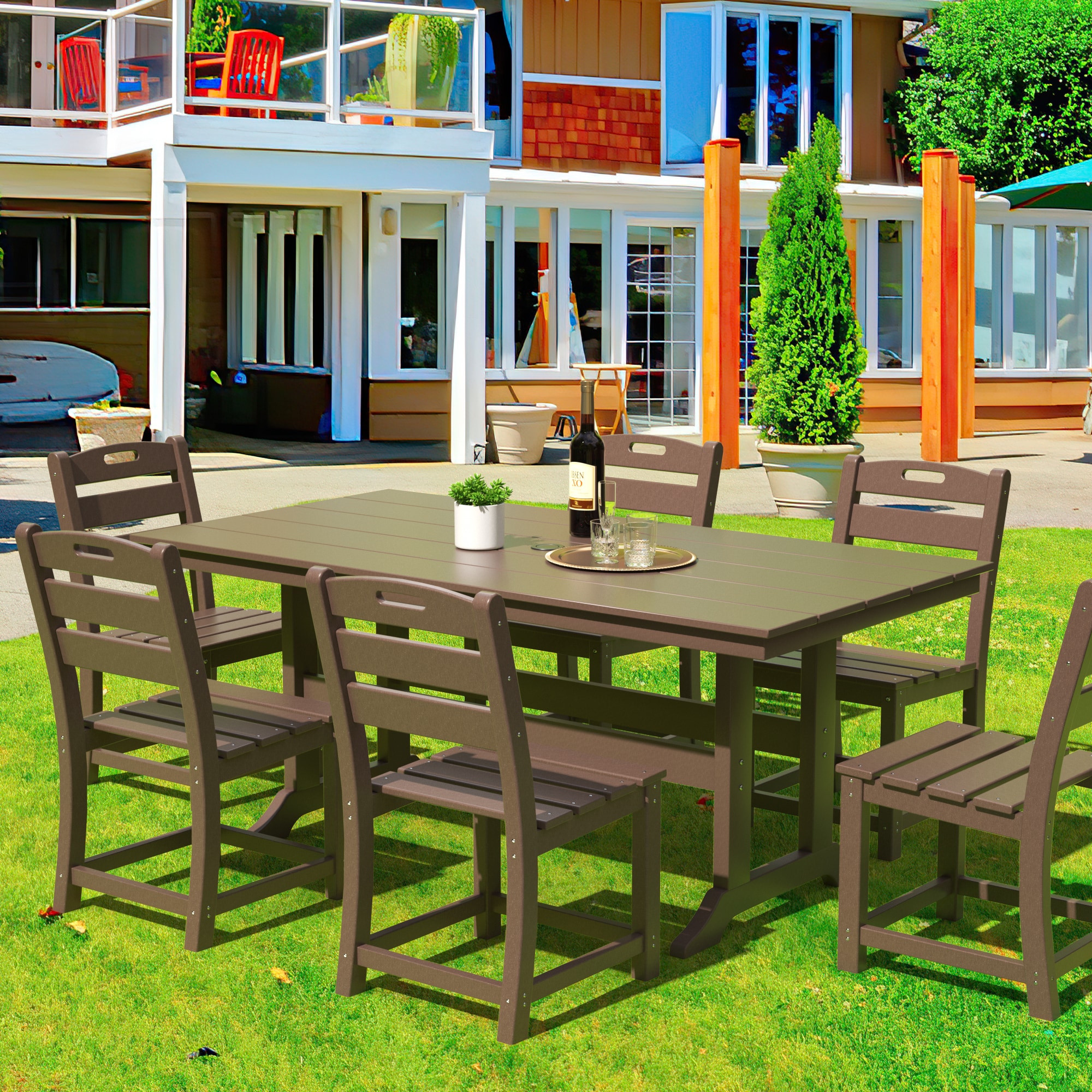Poly furniture DT-HE02-BR Patio-Tables - View #7
