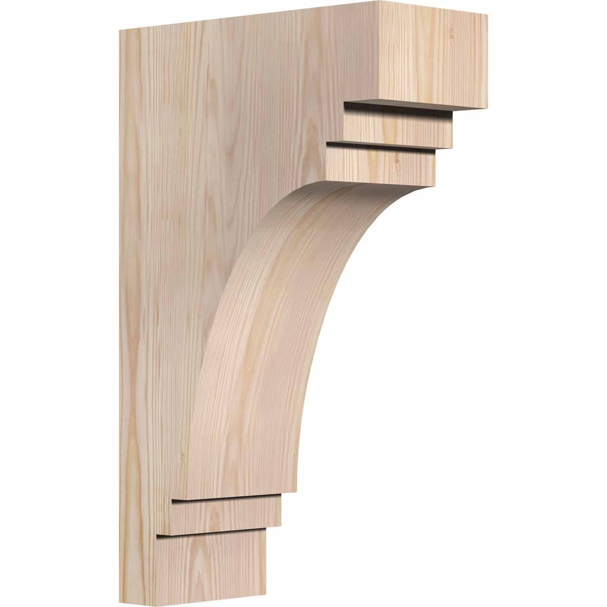 Ekena Millwork COR06X12X20PEC00SDF 5.5-in x 12-in x 20-in Pescadero Unfinished Douglas fir Wood Paintable/Stainable Corbel
