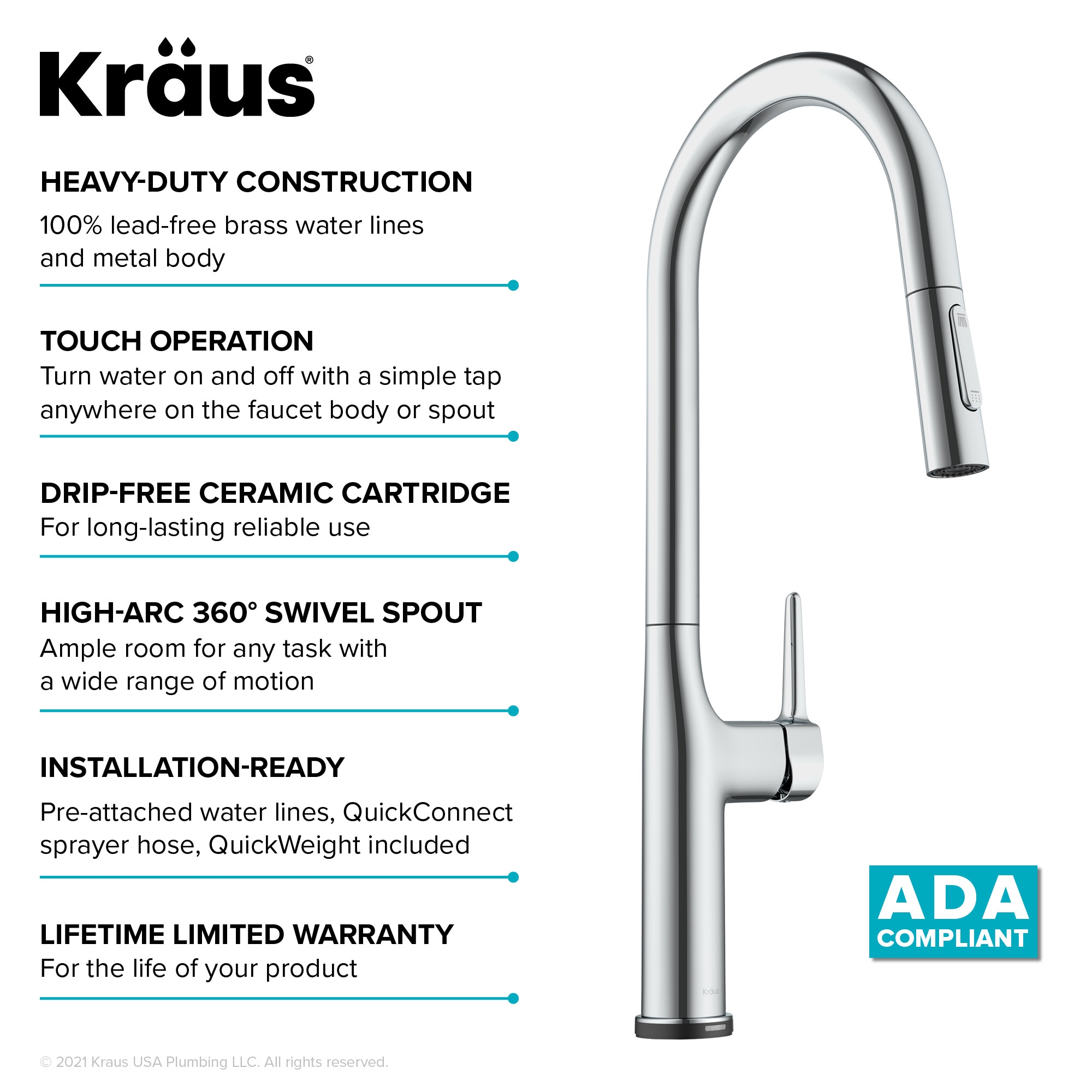 Kraus KTF-3101CH Kitchen-Faucets - View #15