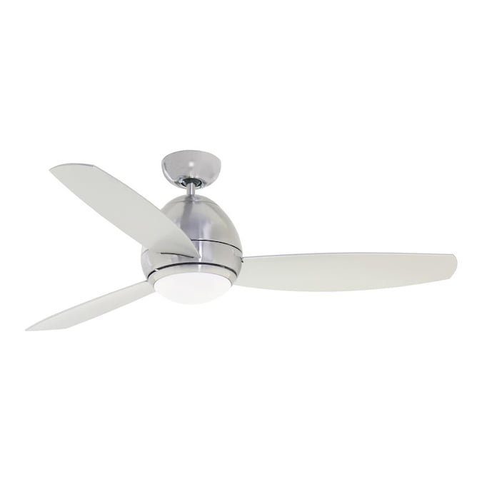 Brushed Steel Led Indoor Ceiling Fan, Ceiling Fan Propeller Design