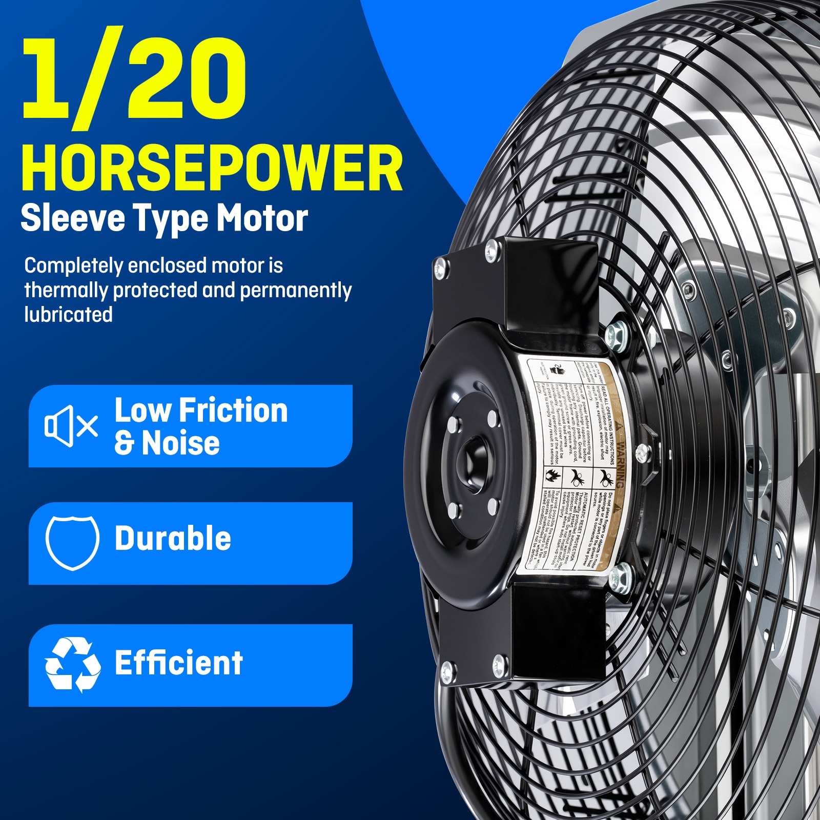 iLIVING ILG8SF12V-ST Wall-Mounted-Fans - View #3
