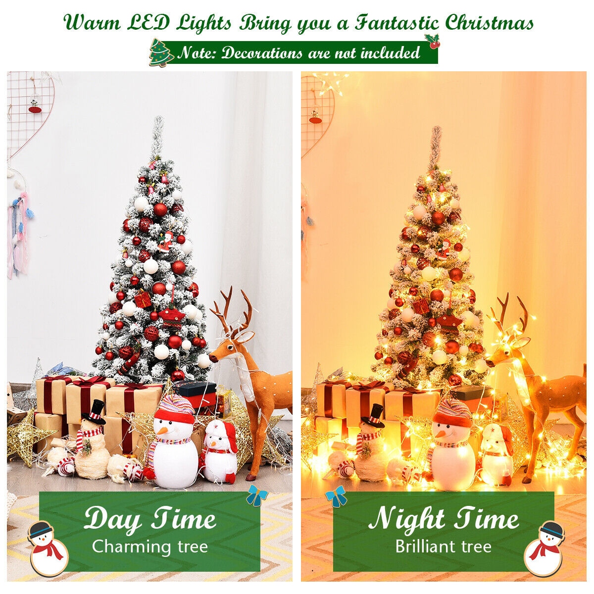 WELLFOR CM-HJY-22874US Artificial-Christmas-Trees - View #8