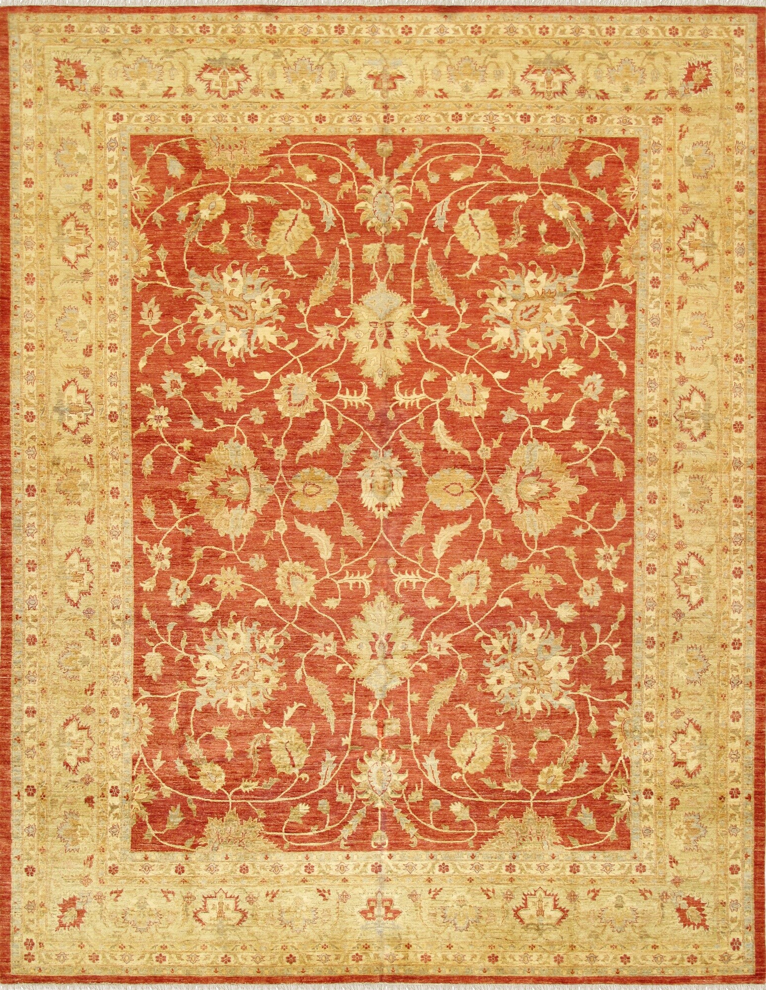 Pasargad Home Ferehan 12 X 15 Wool Rust Indoor Area Rug at Lowes.com