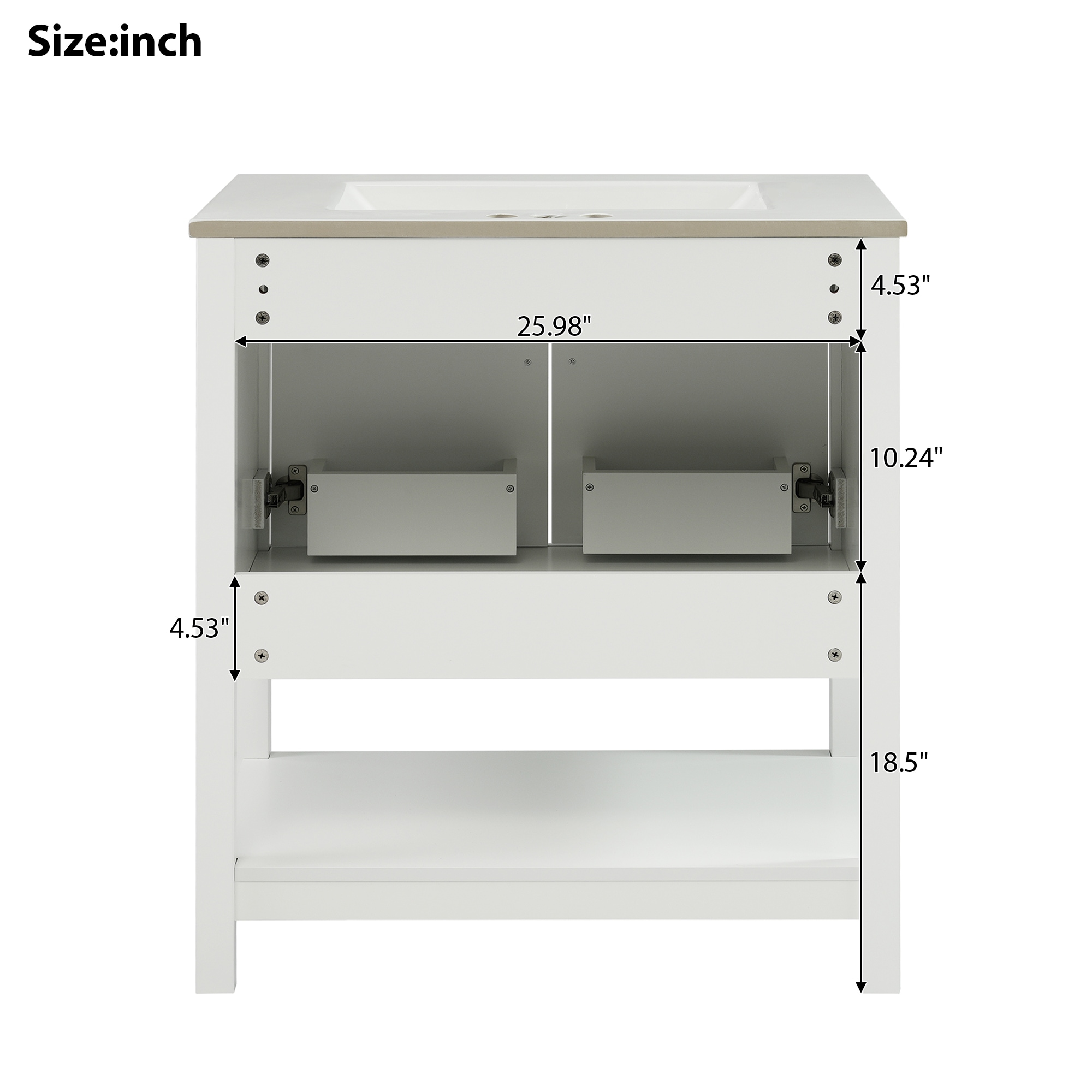 ES-DIY ESVWT30WP8 Bath-Vanity-Combo - View #7