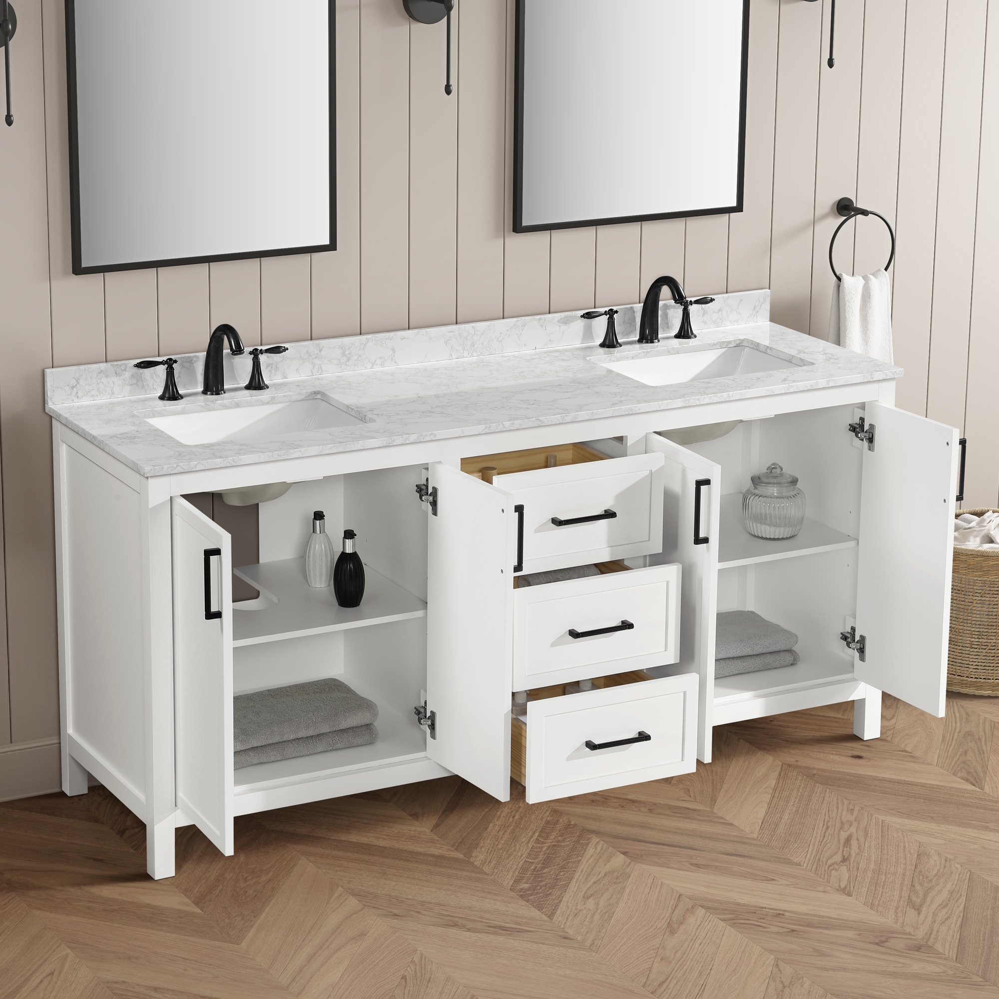 allen + roth LENOIR 72W Bath-Vanity-Combo - View #2