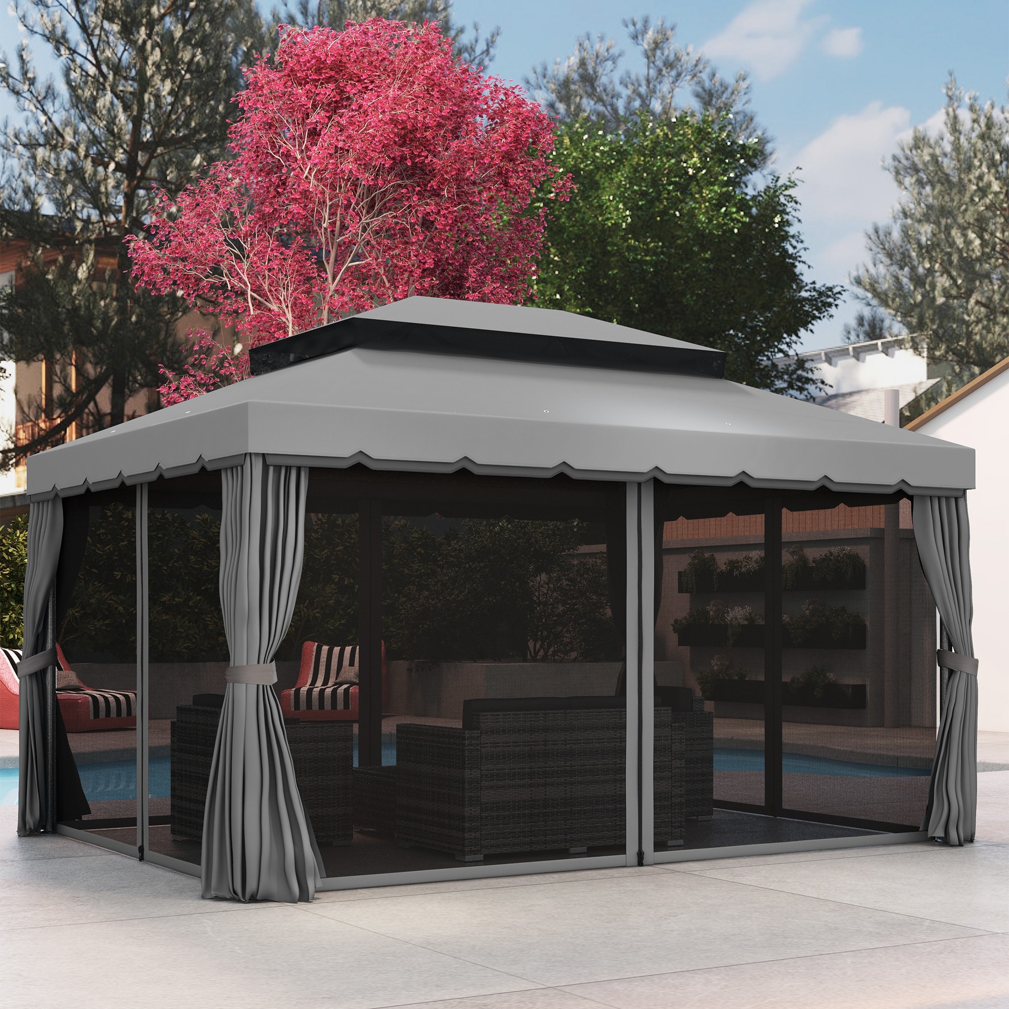 ToolCat BZ2-22-PW Wood-Resin-Gazebos - View #3